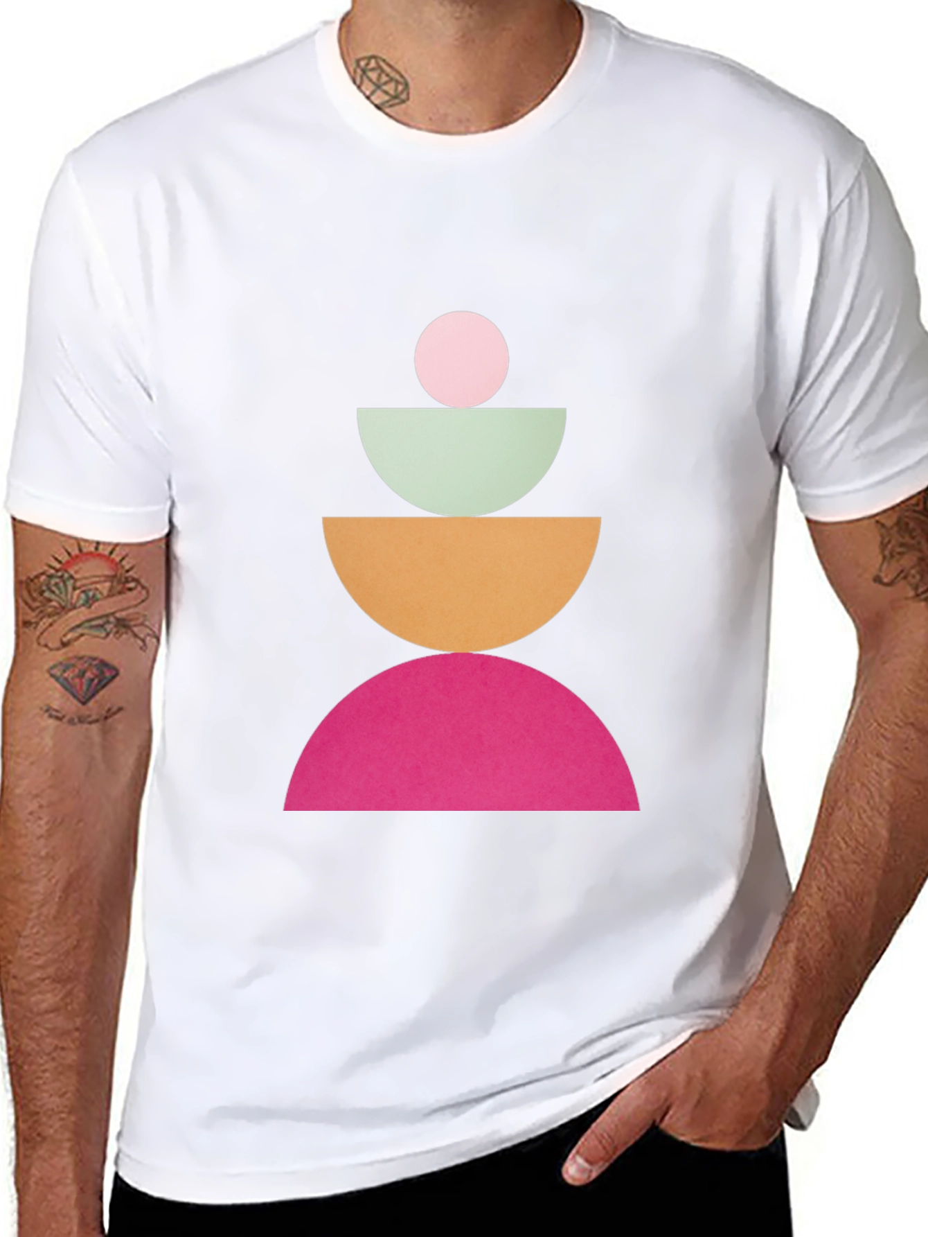 Geometric Totem Black T-Shirt