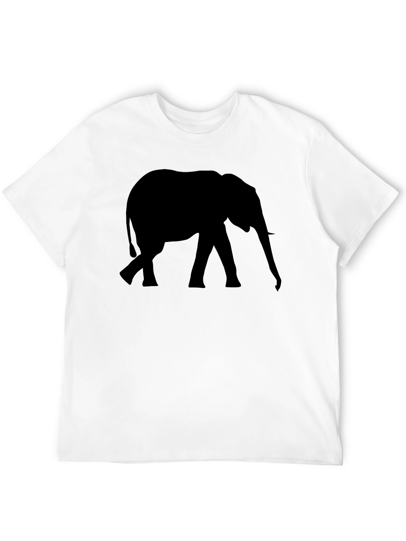 Elephant Silhouette Black T-Shirt
