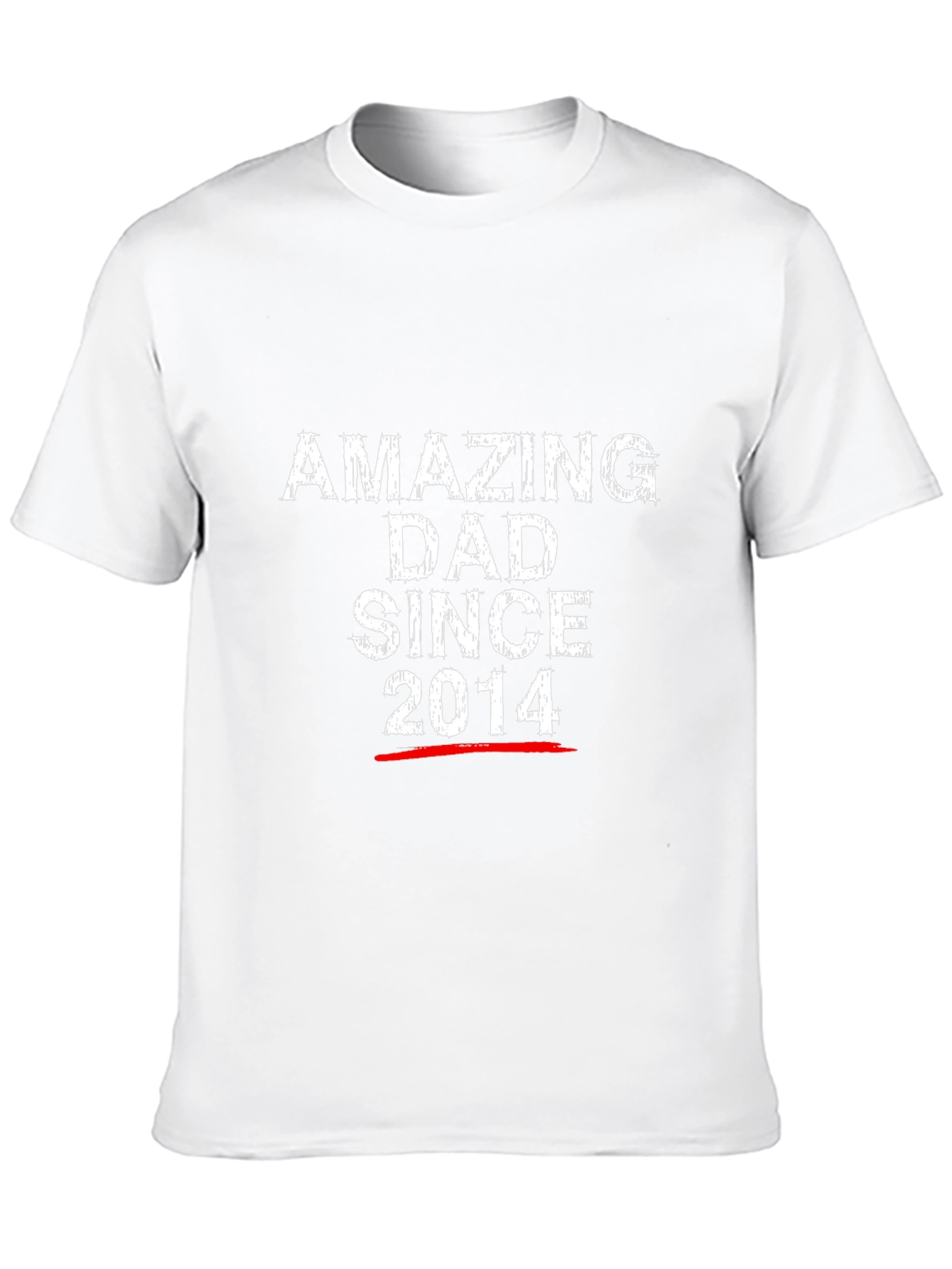 Amazing Dad Since 2014 Black T-Shirt