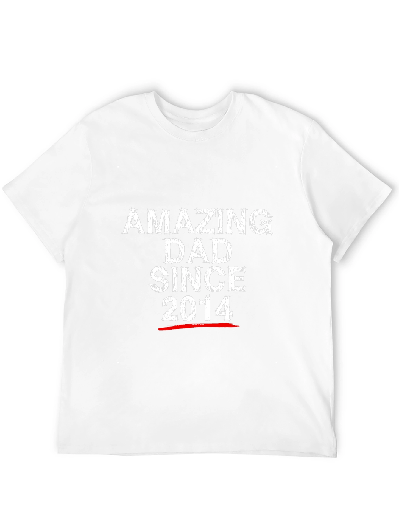 Amazing Dad Since 2014 Black T-Shirt