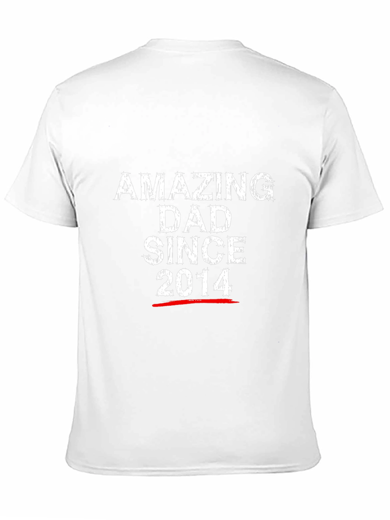 Amazing Dad Since 2014 Black T-Shirt