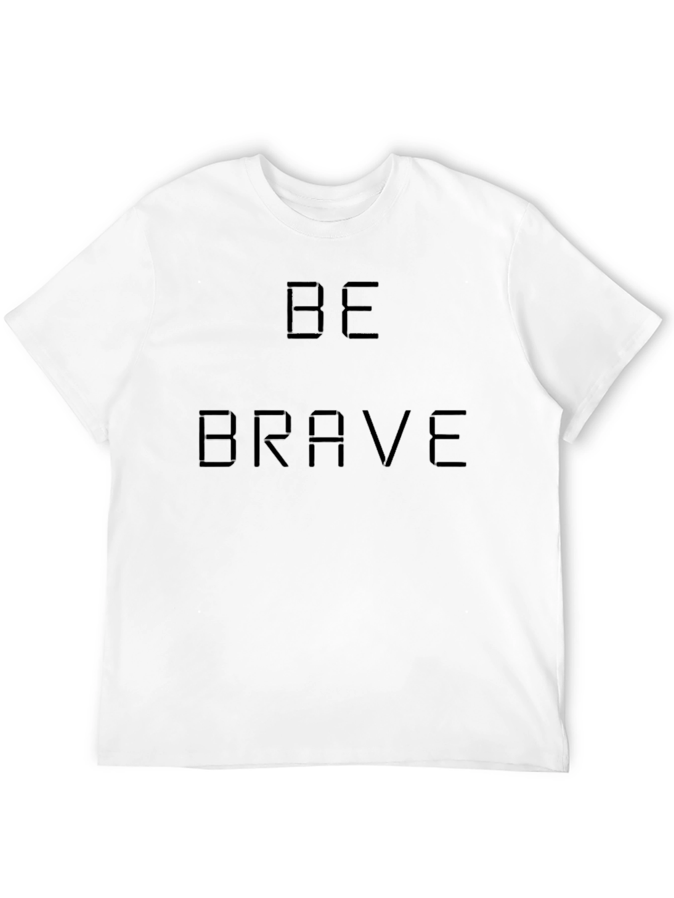 Be Brave T-Shirt - Mens Black Graphic Tee