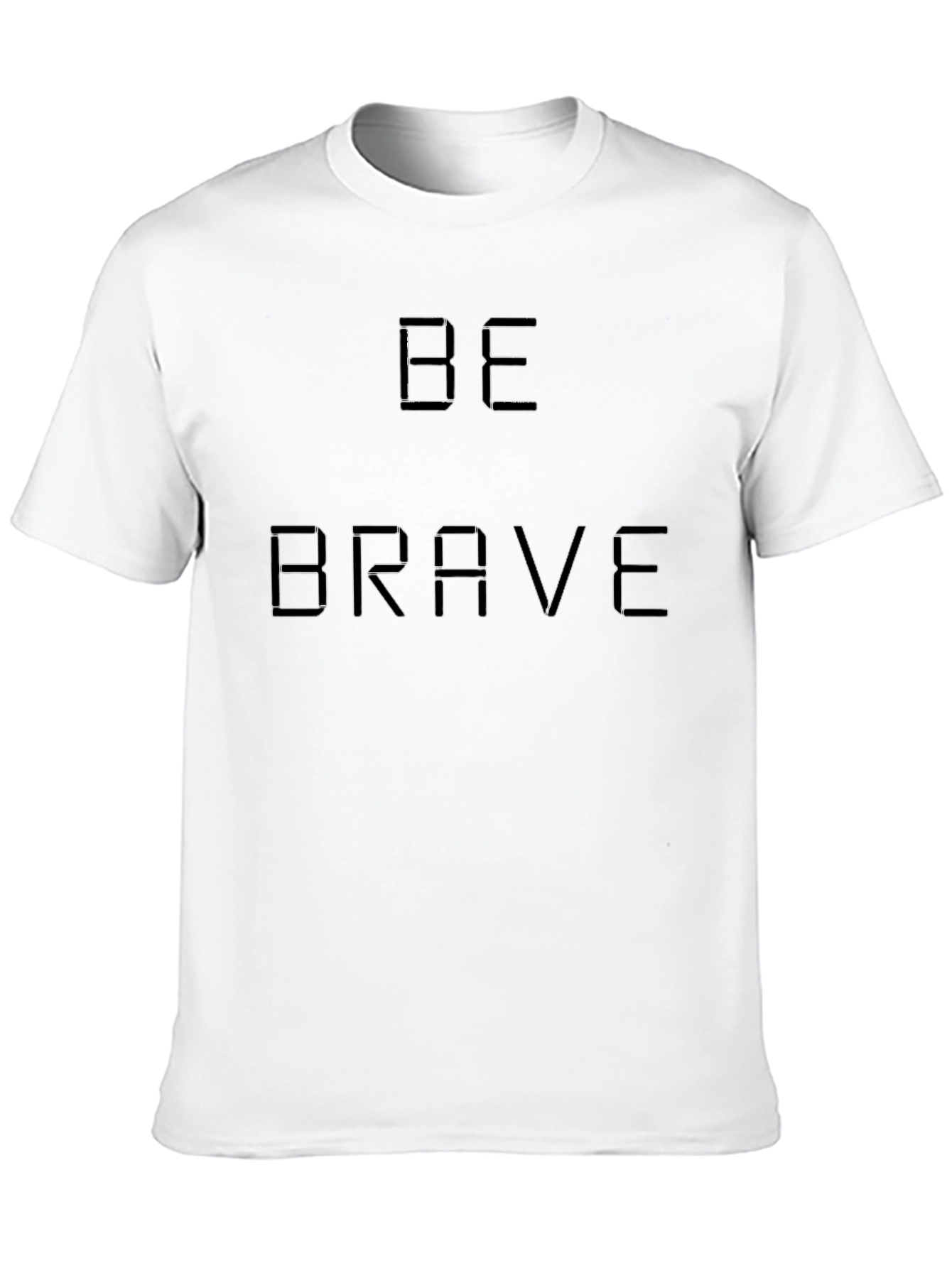 Be Brave T-Shirt - Mens Black Graphic Tee