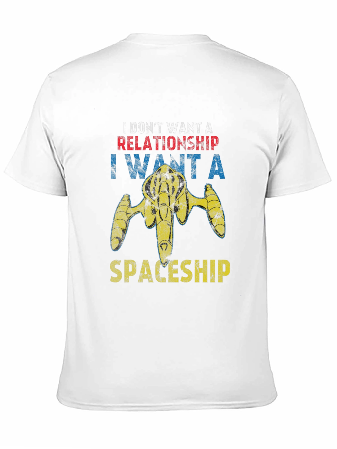 Space Enthusiast T-Shirt - Spaceship Not Relationships