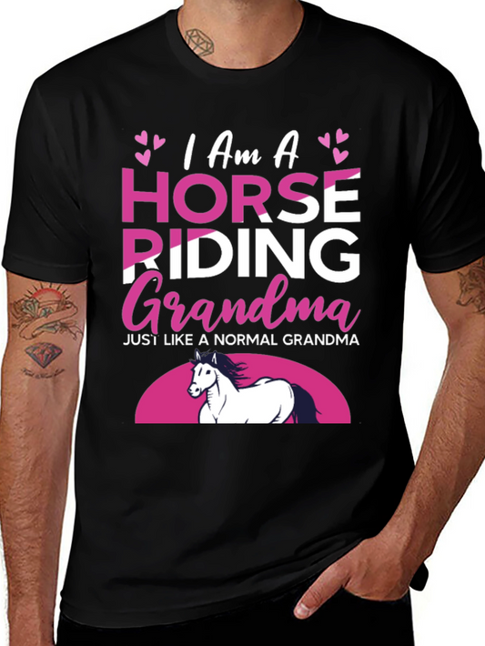 Horse Riding Grandma T-Shirt - Equestrian Gift