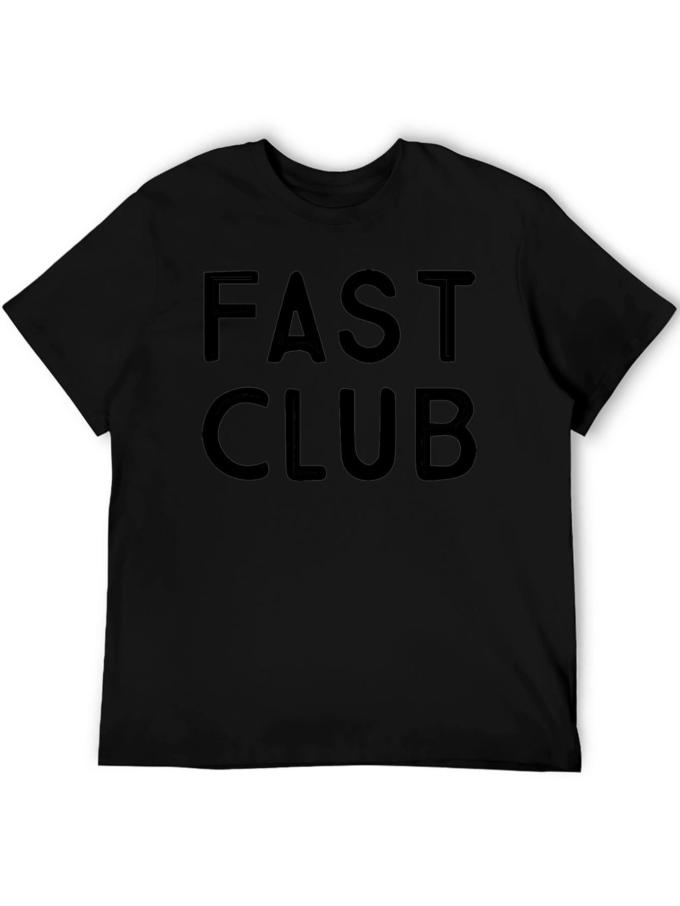 Fast Club Graphic Tee - Stylish Black T-Shirt