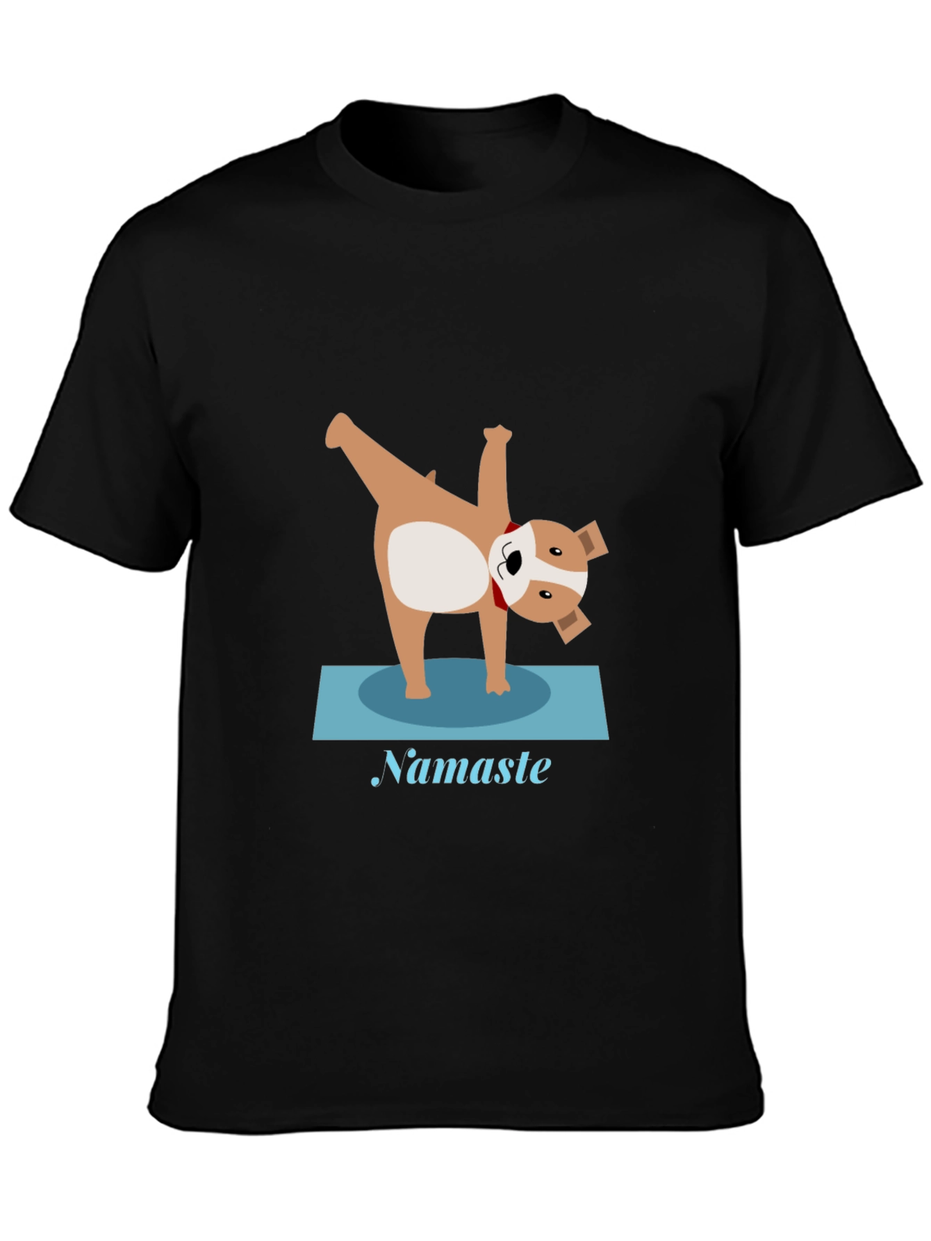 Yoga Dog Graphic Tee - Namaste T-Shirt