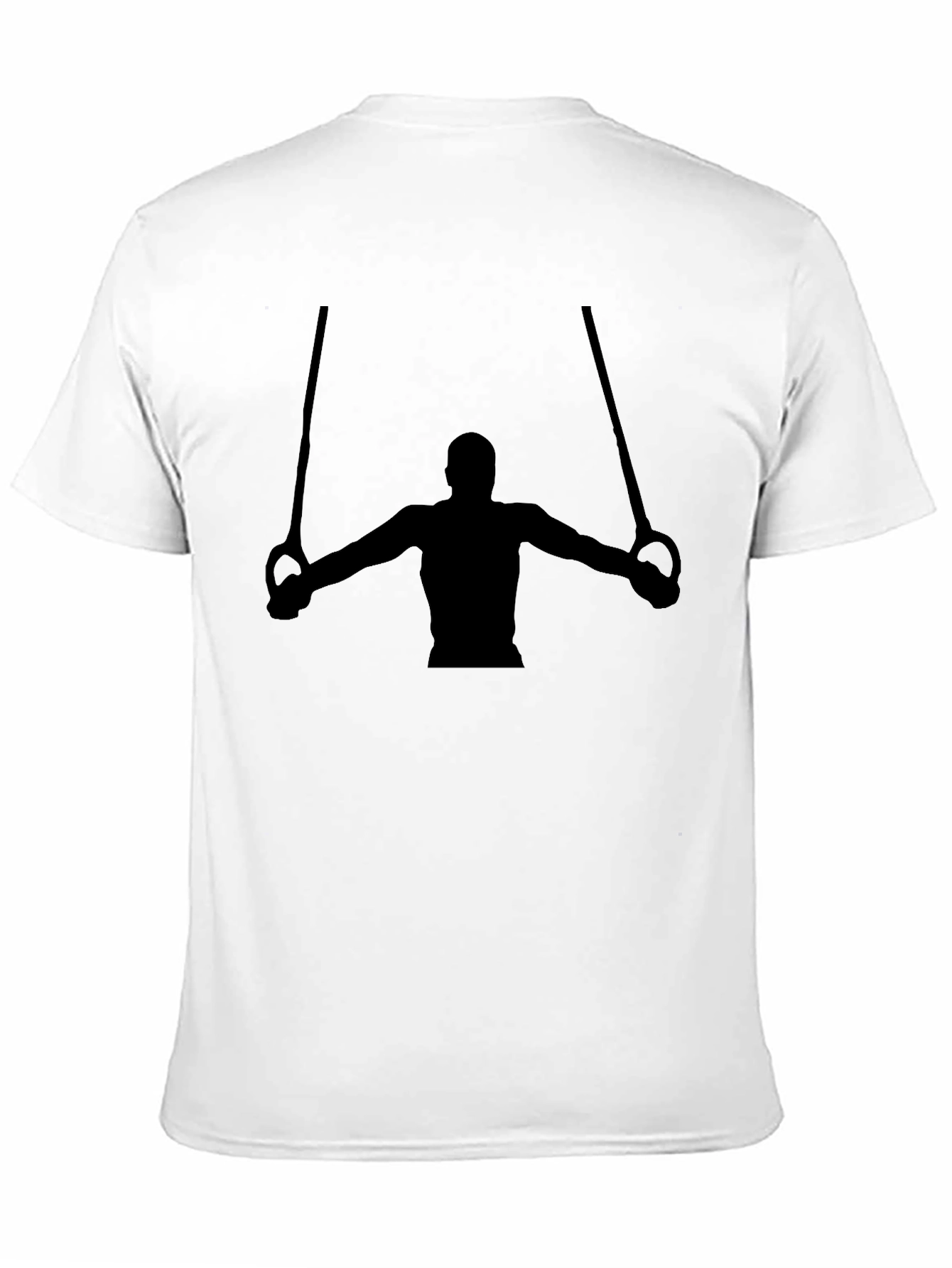 Gymnast Rings Graphic T-Shirt - Black Cotton