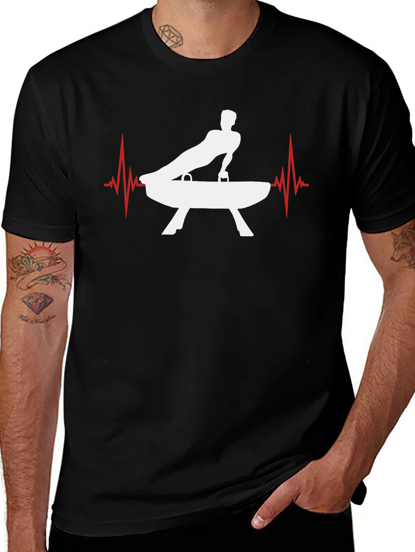 Gymnastics Heartbeat T-Shirt