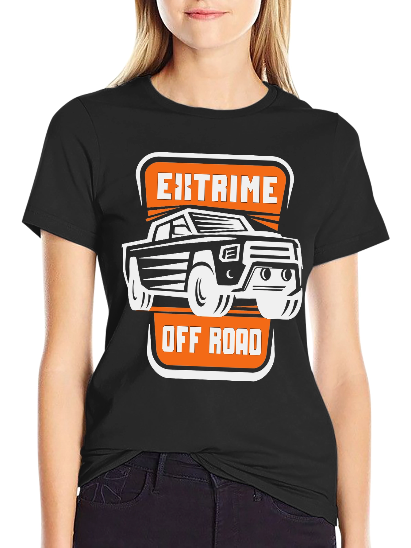 Extreme Off Road T-Shirt Black Cotton Tee