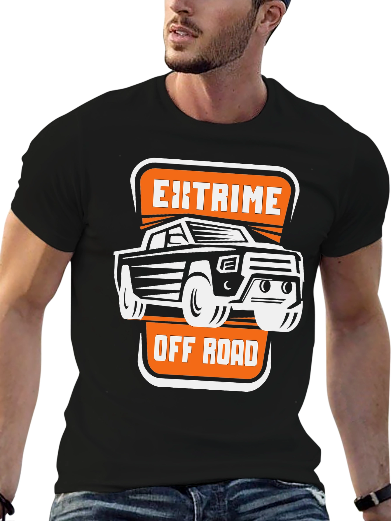 Extreme Off Road T-Shirt Black Cotton Tee