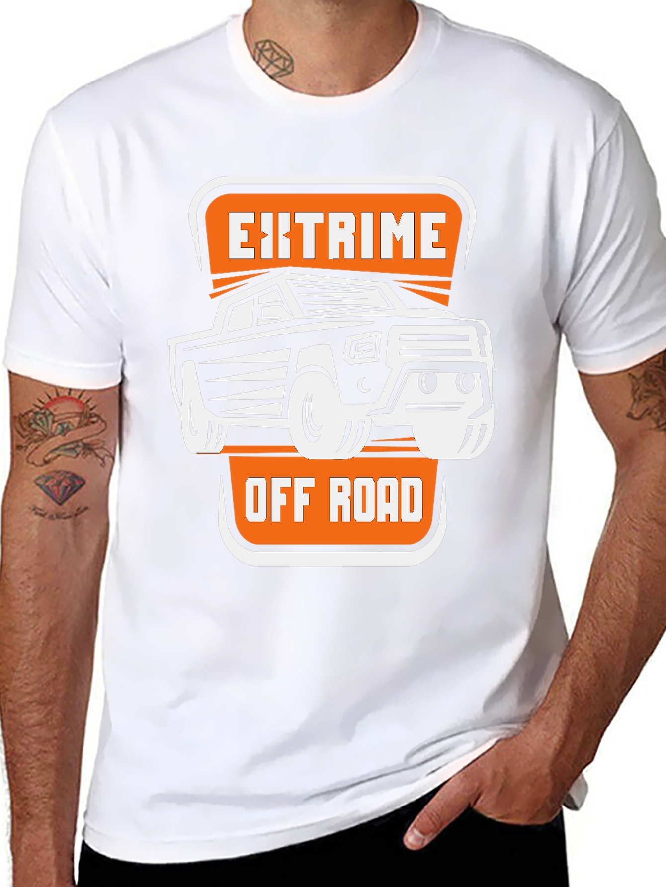 Extreme Off Road T-Shirt Black Cotton Tee