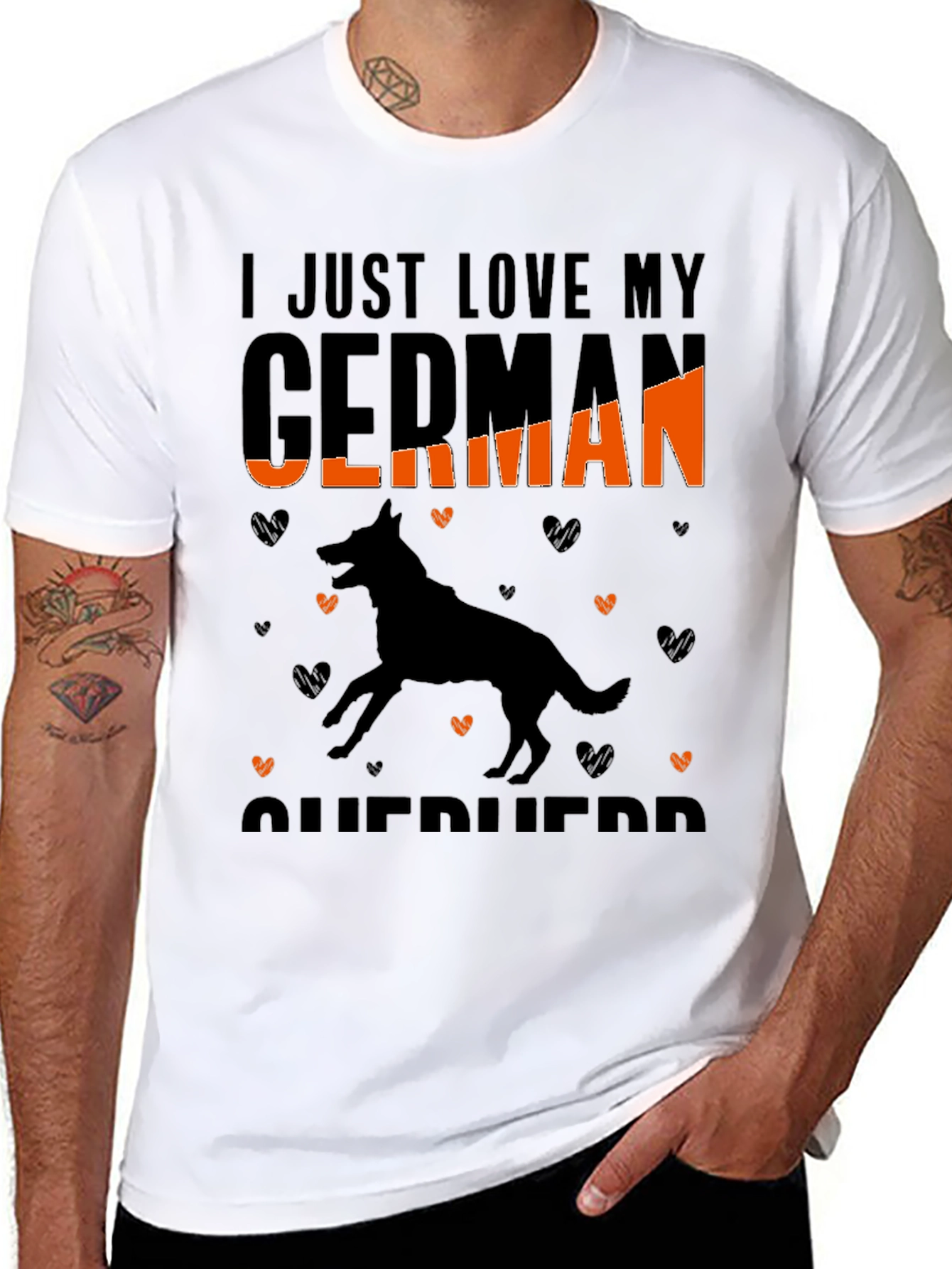 I Love My German Shepherd T-Shirt