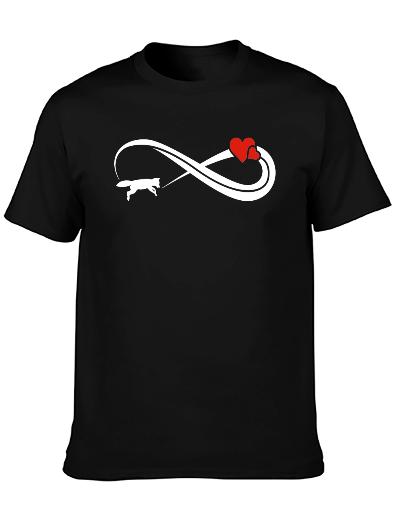 Dog Lover Infinity Heart Graphic Tee