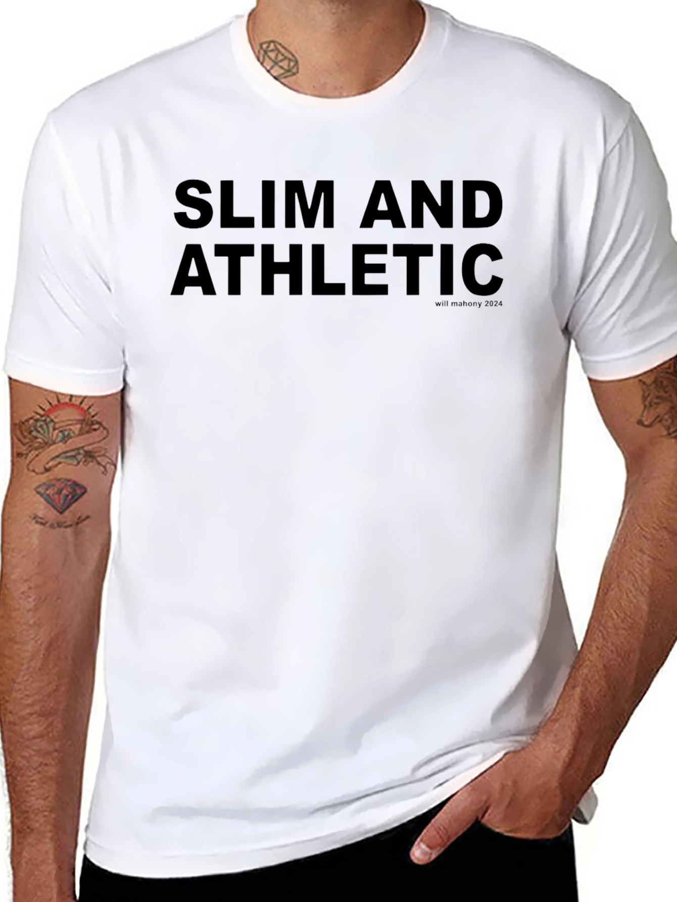 Slim and Athletic Black Tee