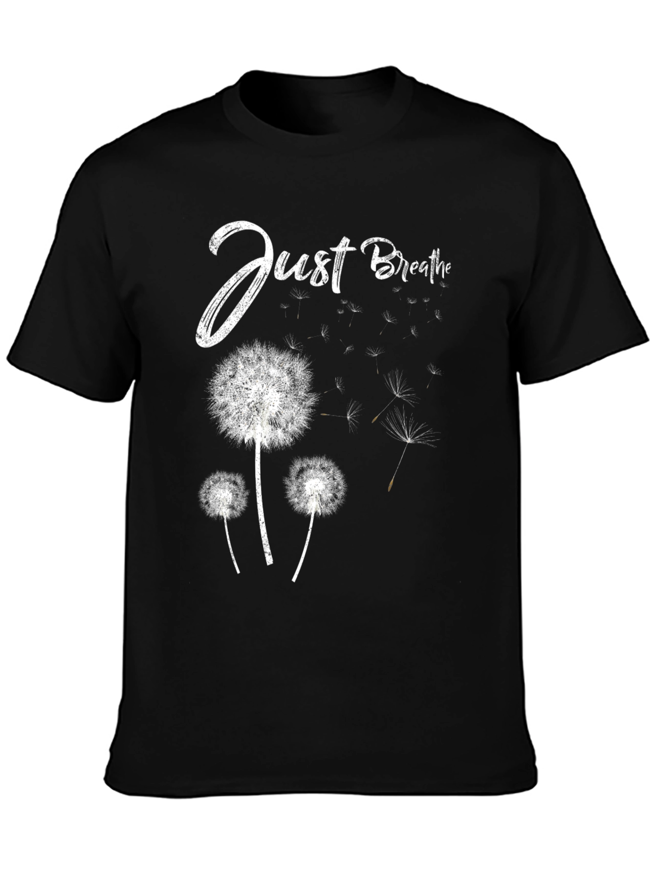 Just Breathe Dandelion Graphic Tee - Relaxed Fit