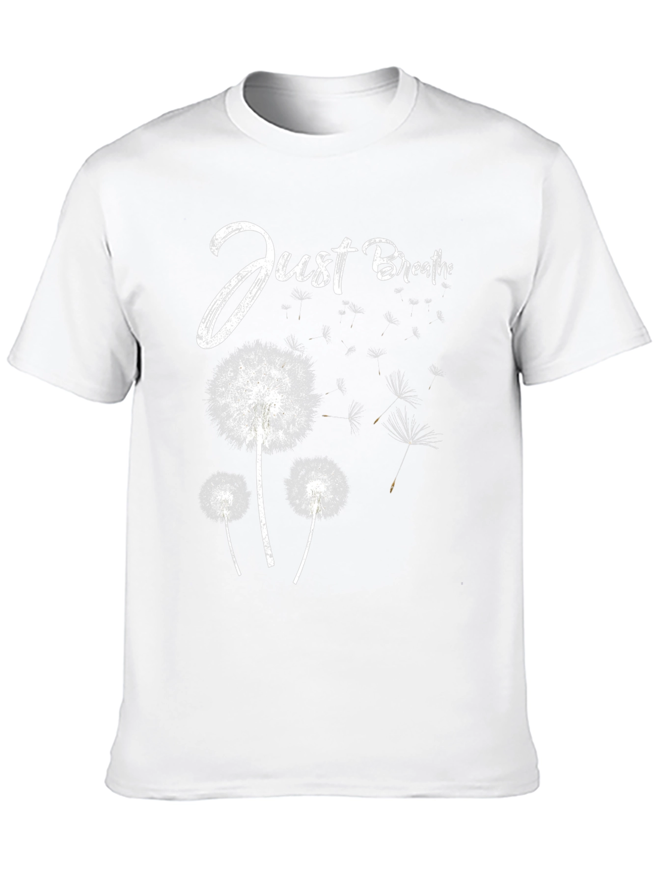 Just Breathe Dandelion Graphic Tee - Relaxed Fit