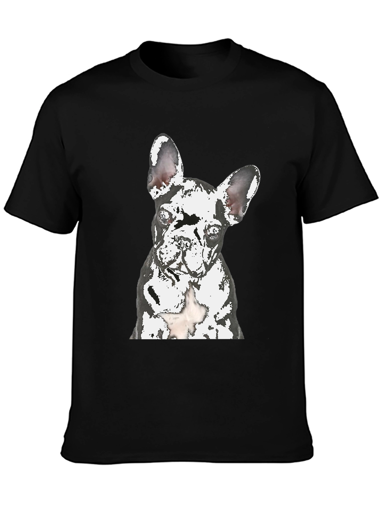 Dog Graphic T-Shirt - Modern Crew Neck Tee