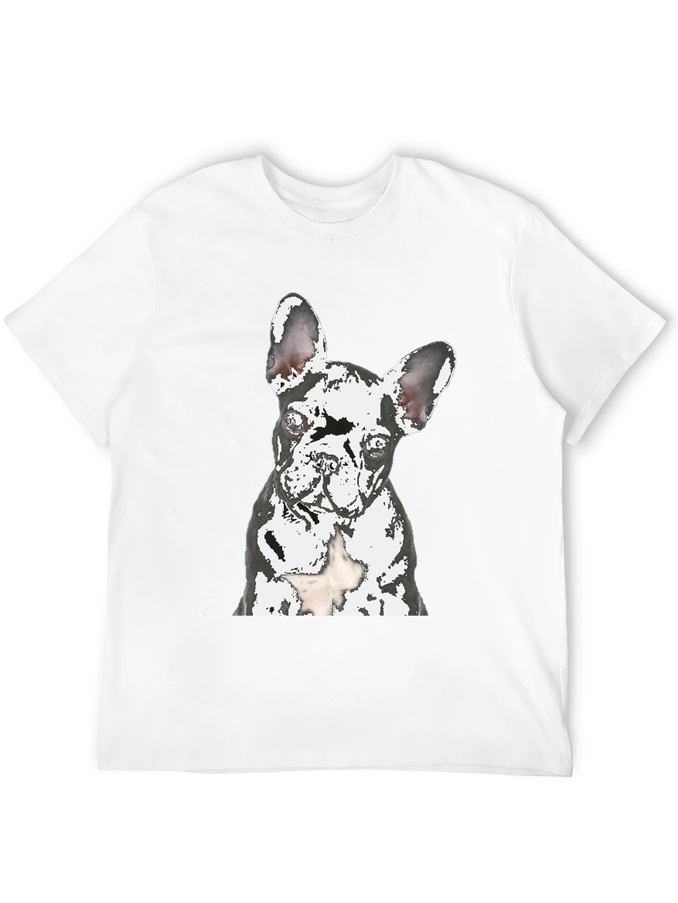Dog Graphic T-Shirt - Modern Crew Neck Tee