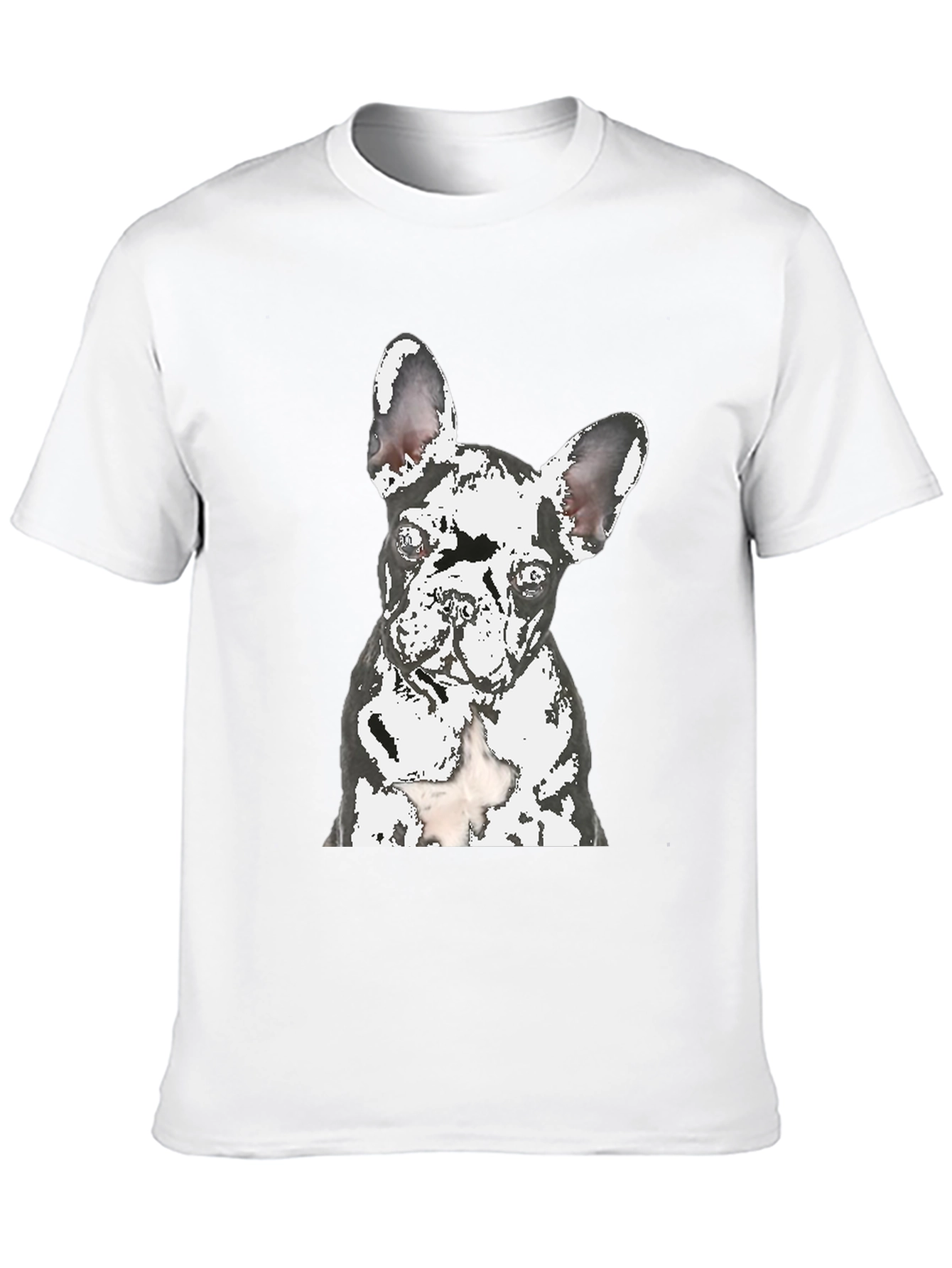 Dog Graphic T-Shirt - Modern Crew Neck Tee