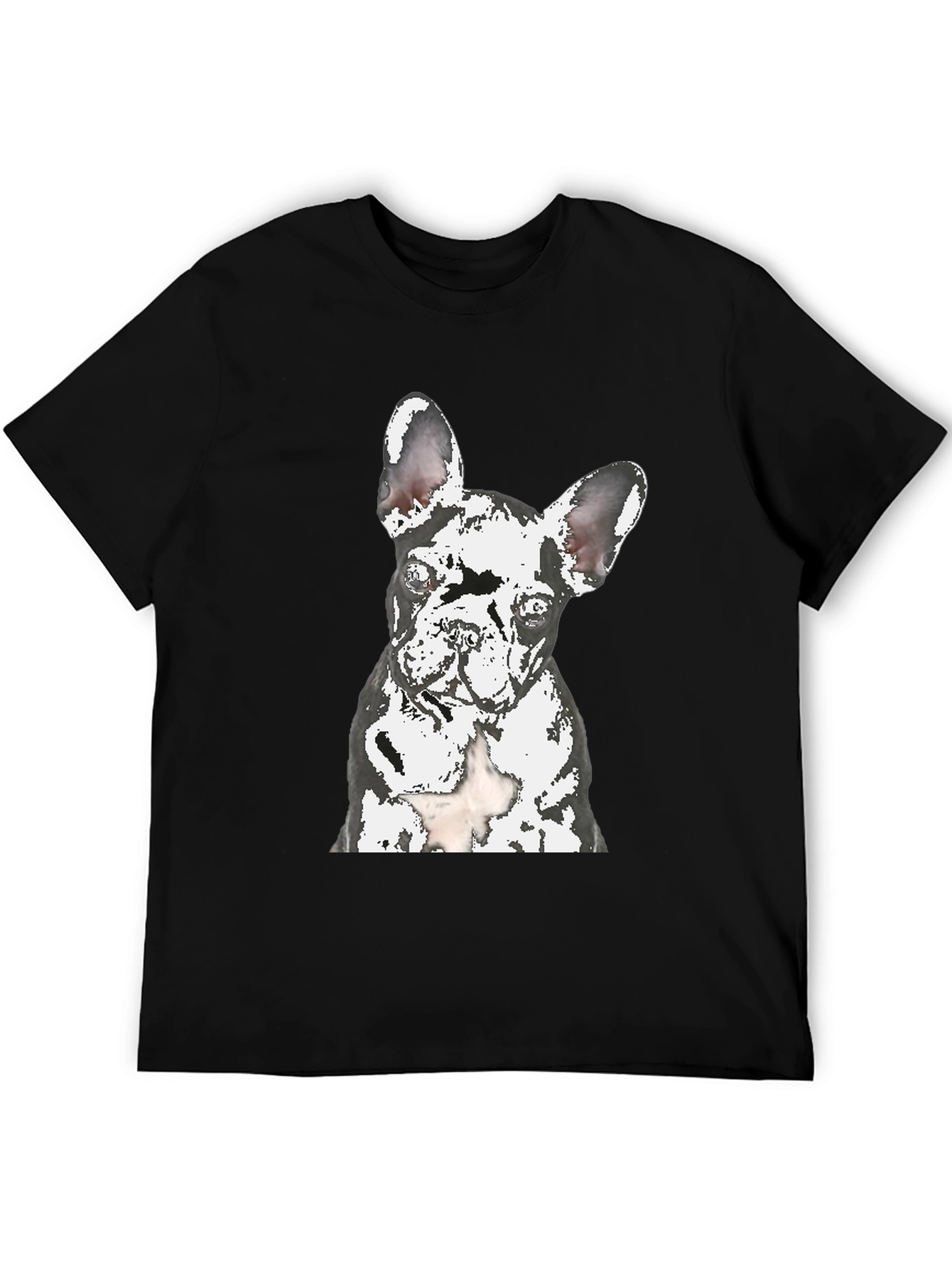 Dog Graphic T-Shirt - Modern Crew Neck Tee