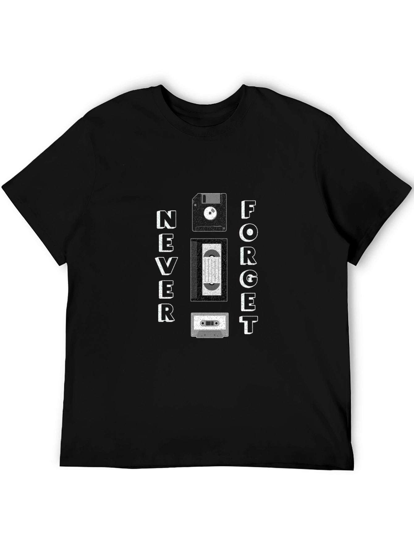 Never Forget Retro Tech T-Shirt