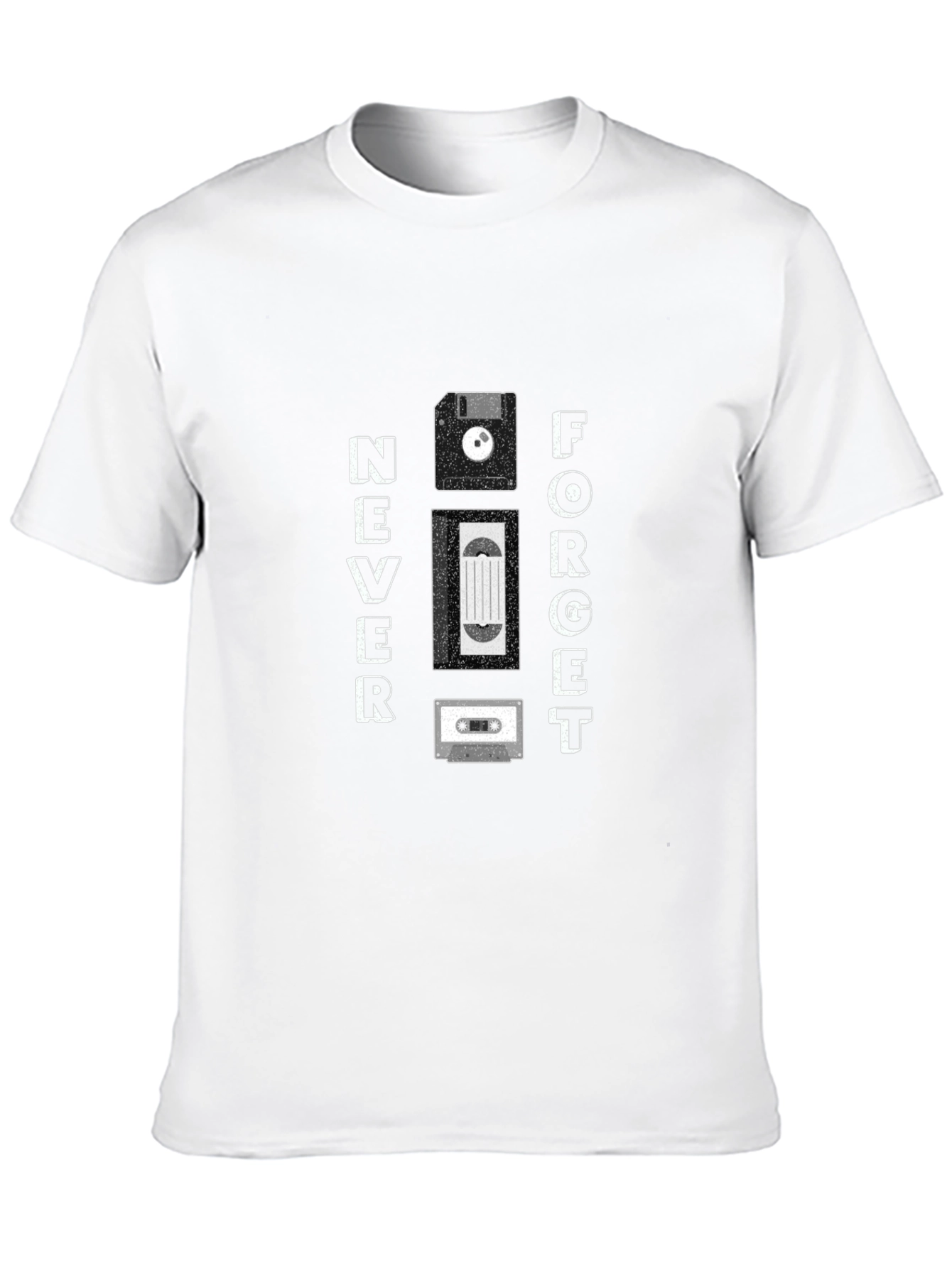 Never Forget Retro Tech T-Shirt