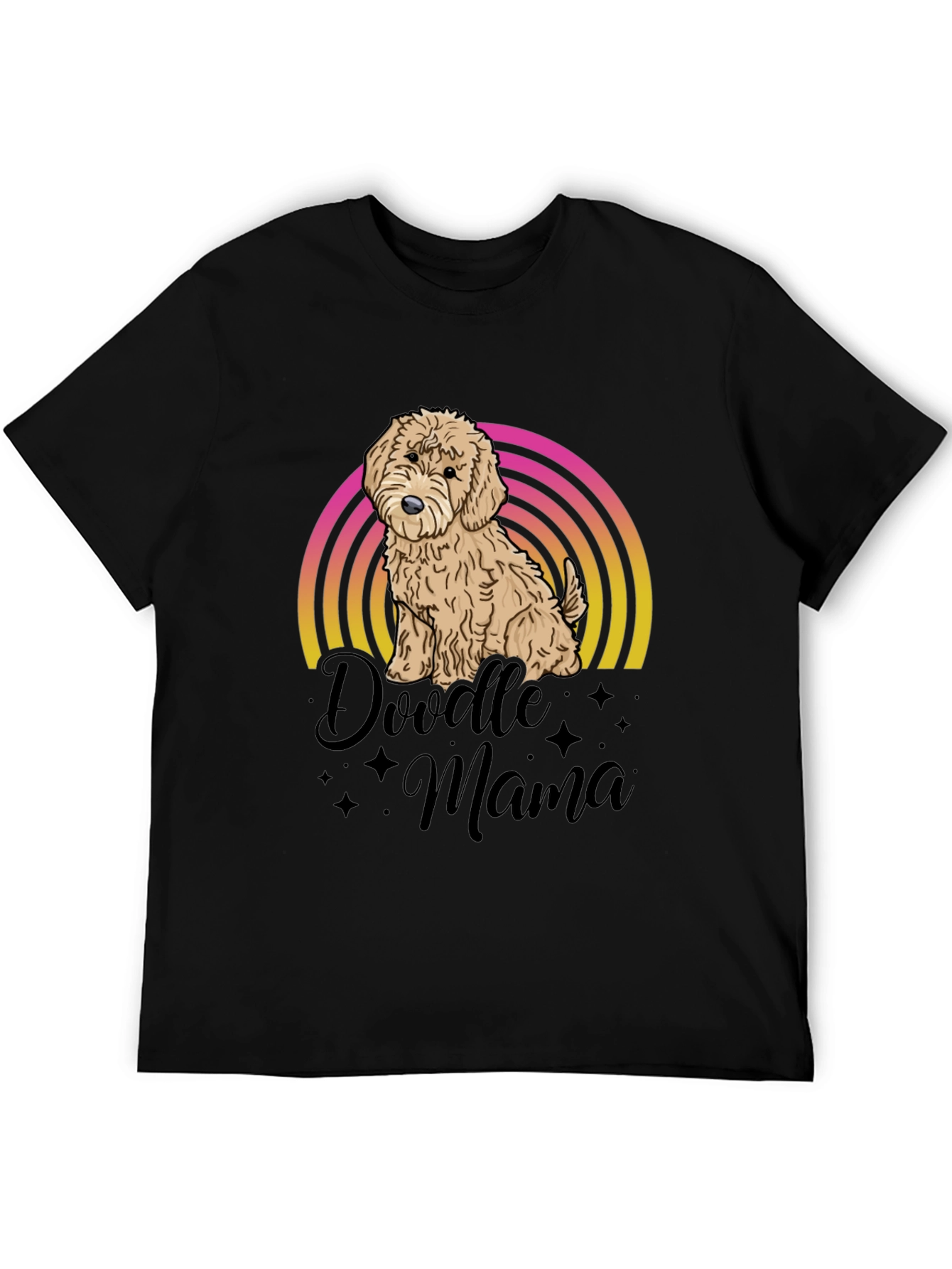 Doodle Mama Dog T-Shirt - Cute Rainbow Design