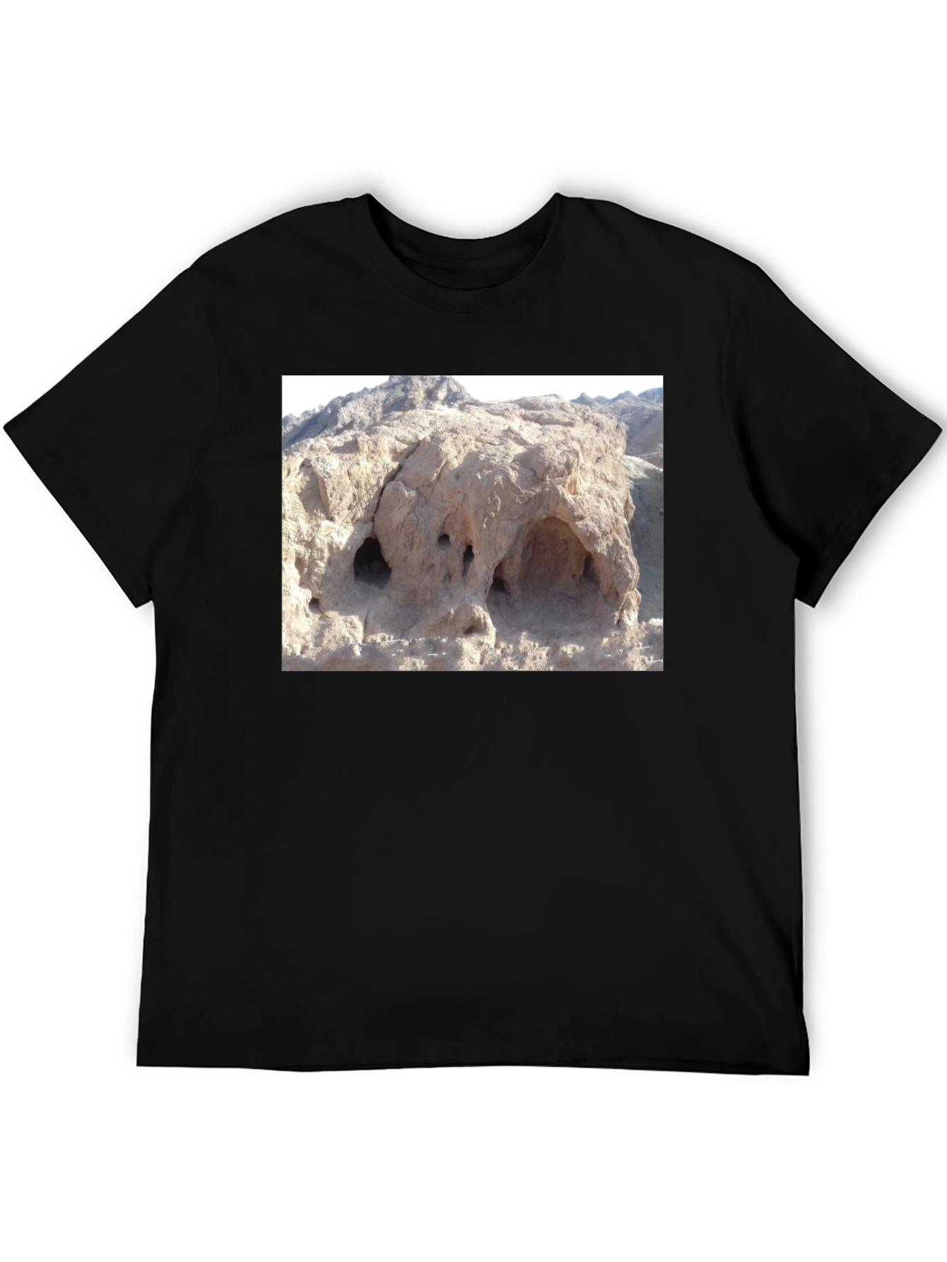 Novelty Rock Formation Graphic Tee - Unique Design