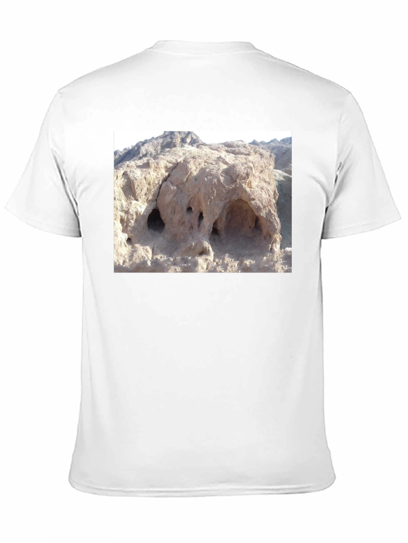 Novelty Rock Formation Graphic Tee - Unique Design