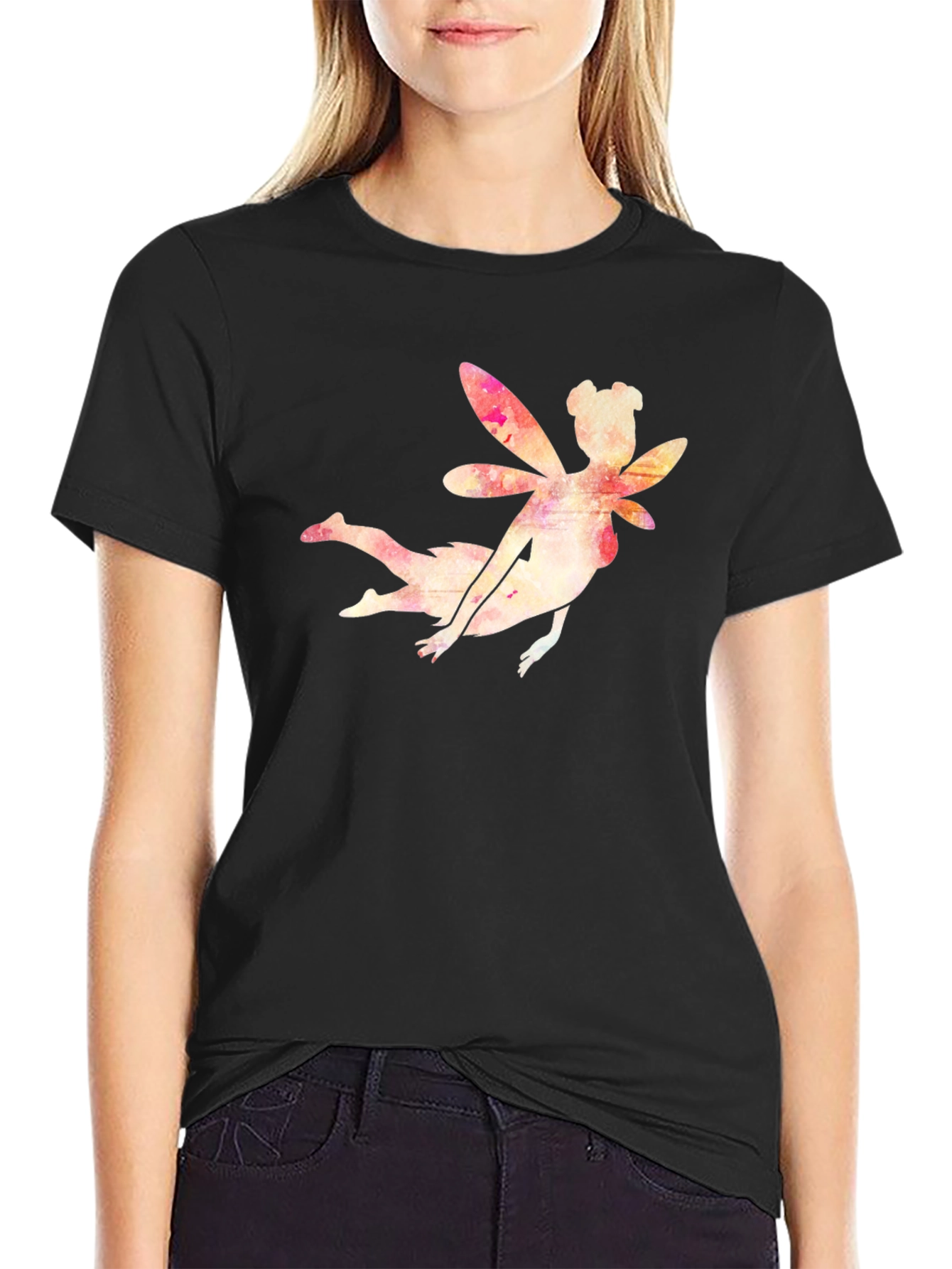 Fairy Silhouette Graphic T-Shirt - Soft Cotton Tee