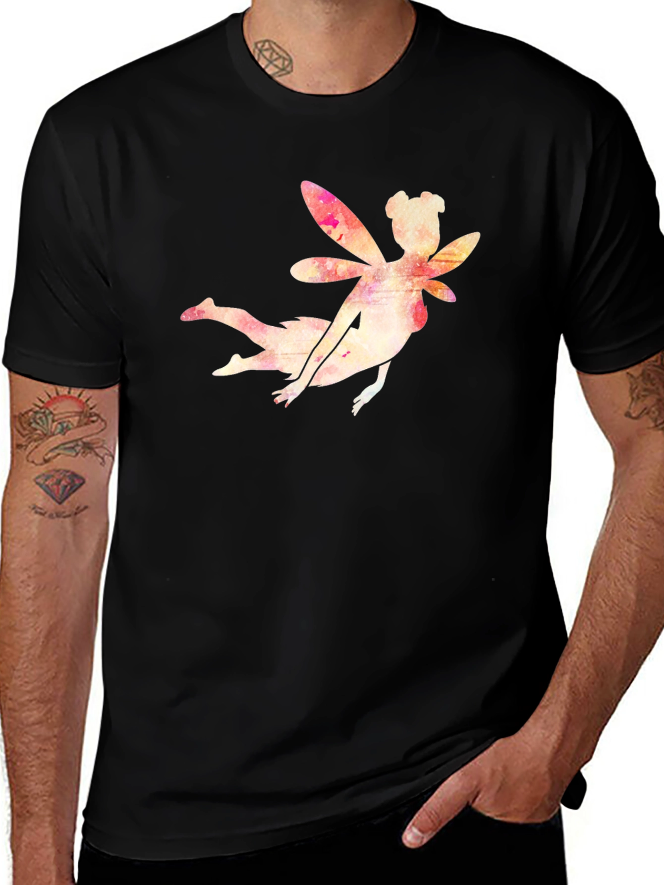 Fairy Silhouette Graphic T-Shirt - Soft Cotton Tee