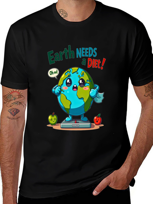 Earth Needs a Diet Funny Graphic Tee