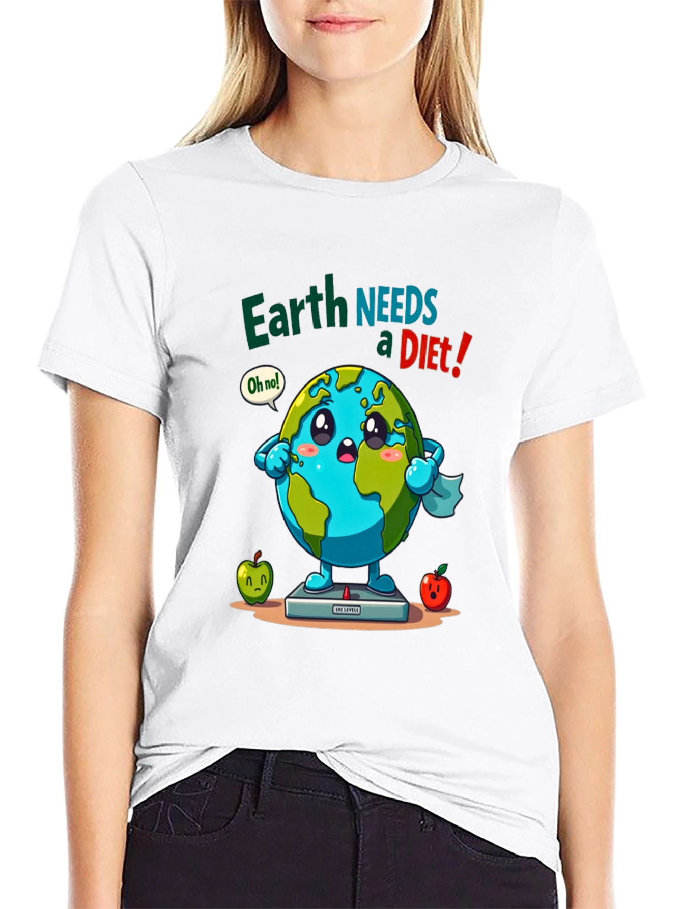 Earth Needs a Diet Funny Graphic Tee