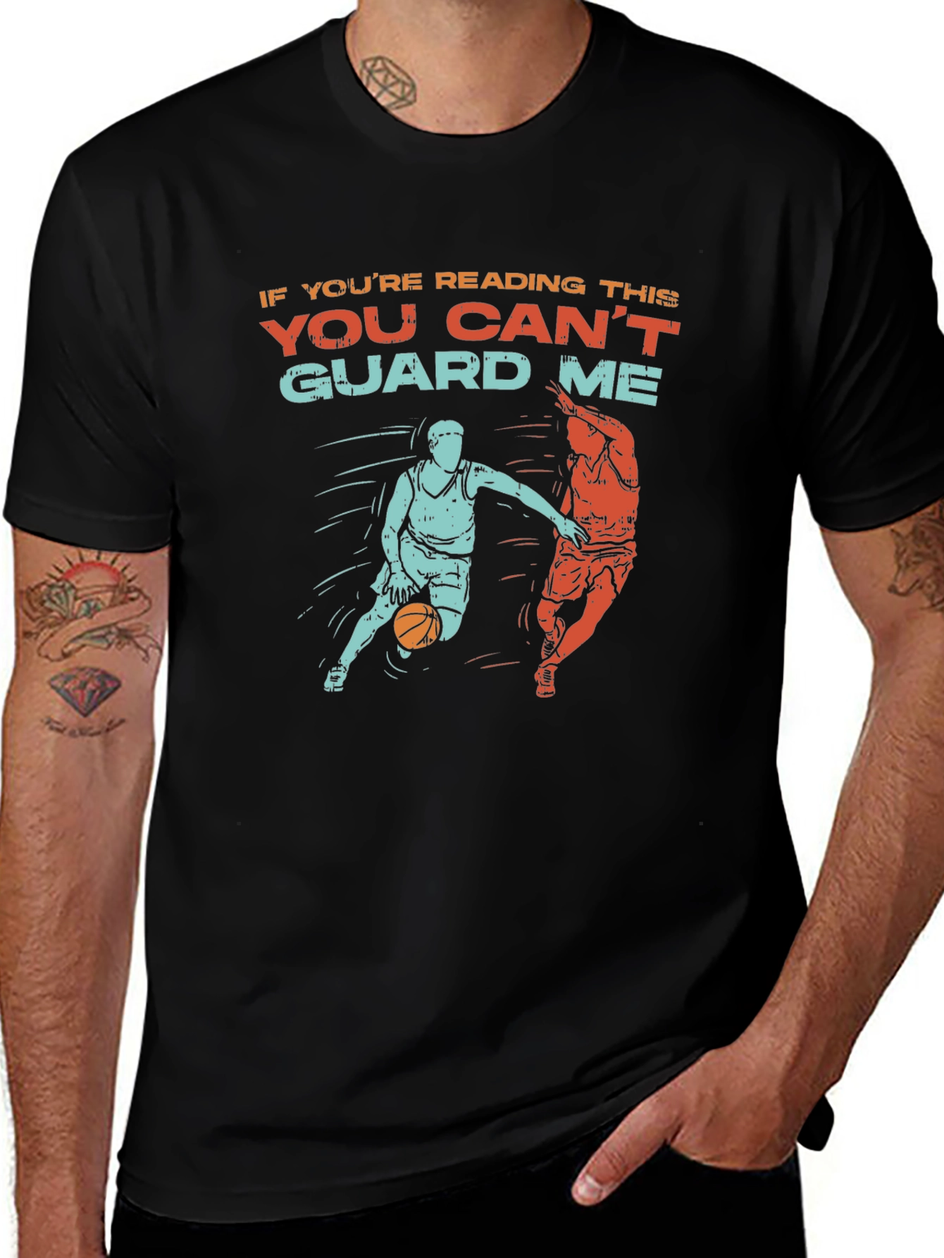 Basketball Graphic Tee - You Cant Guard Me