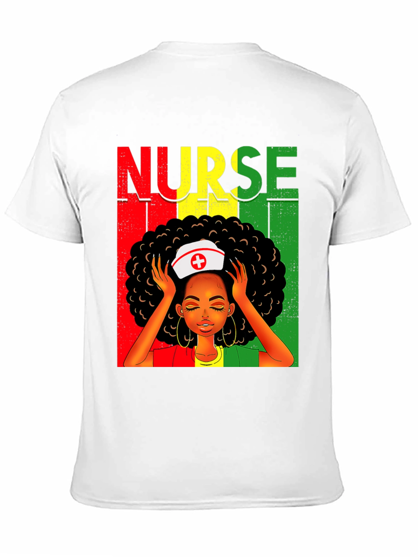 Afro Nurse T-Shirt - Black History Apparel