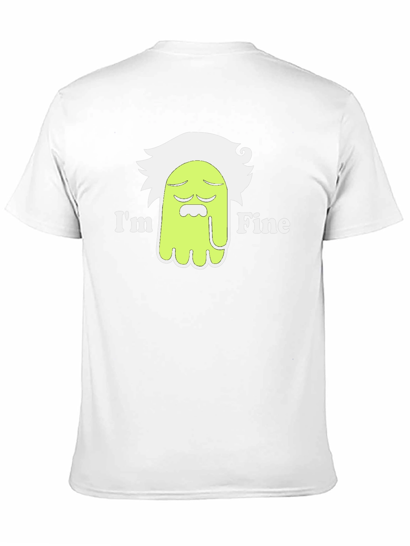 Im Fine Funny Cartoon T-Shirt - Black