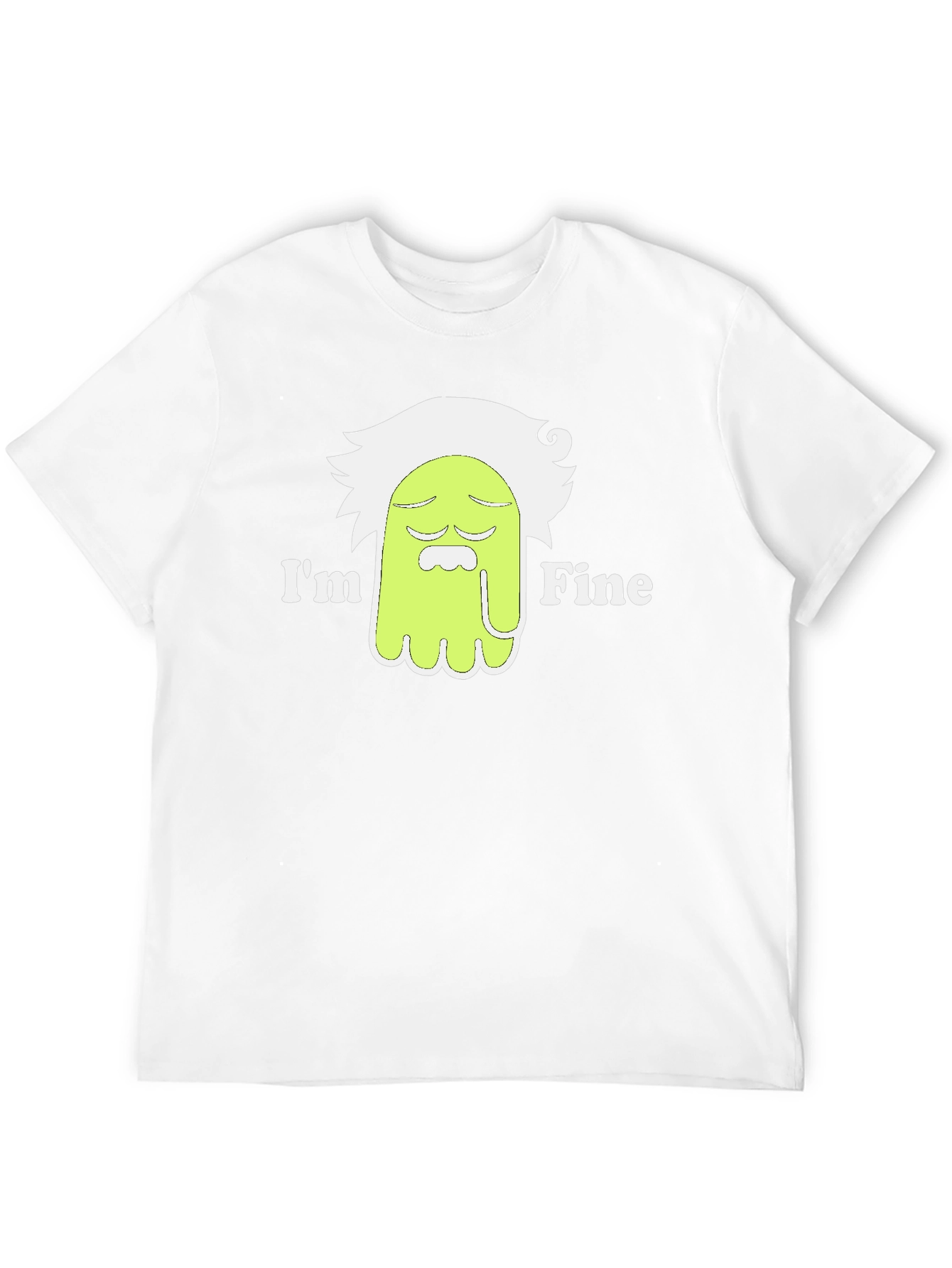 Im Fine Funny Cartoon T-Shirt - Black