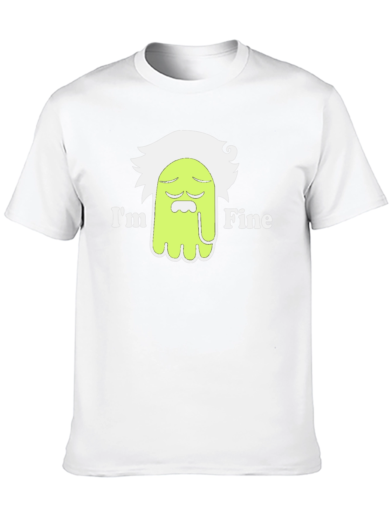 Im Fine Funny Cartoon T-Shirt - Black