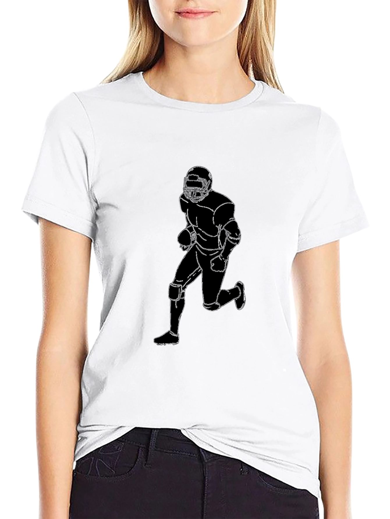 Football Player Graphic Tee