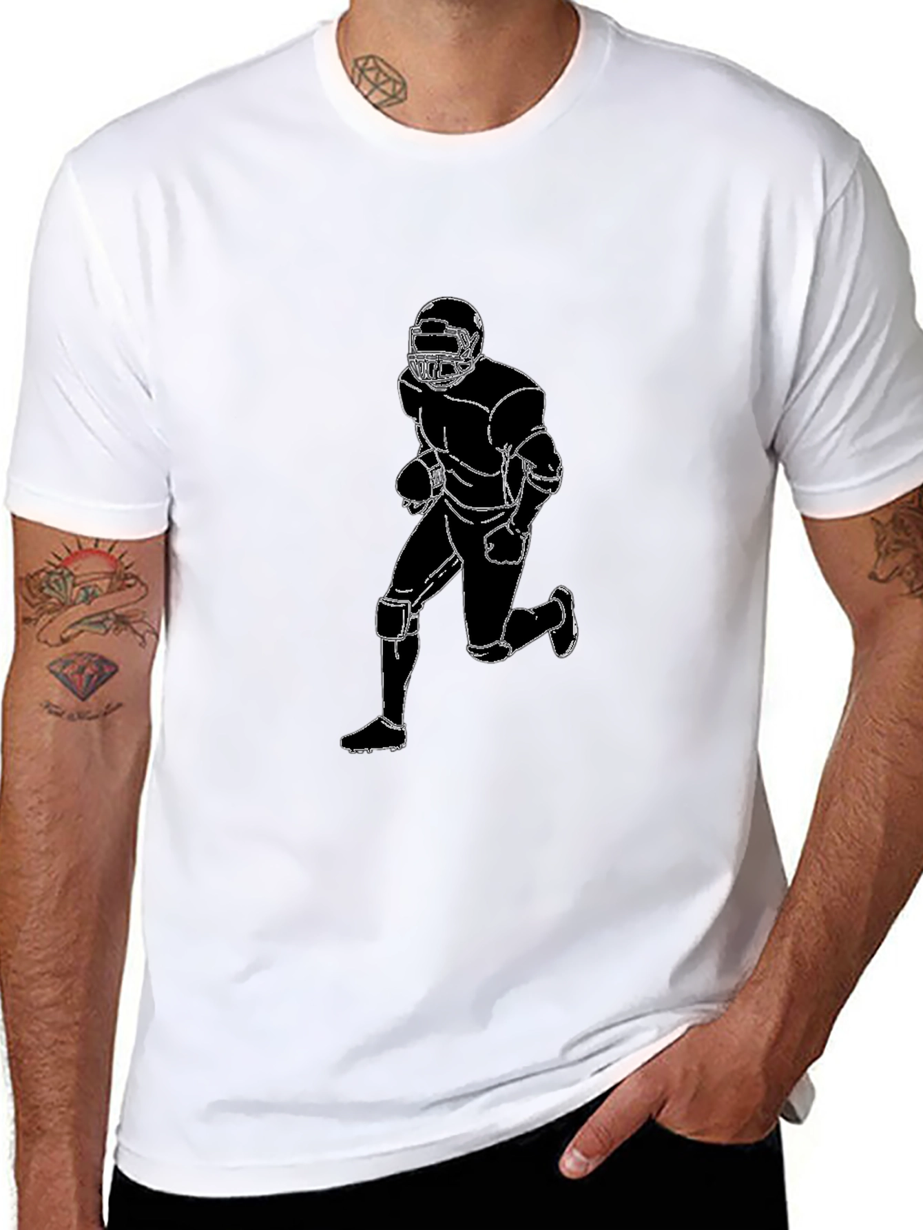 Football Player Graphic Tee