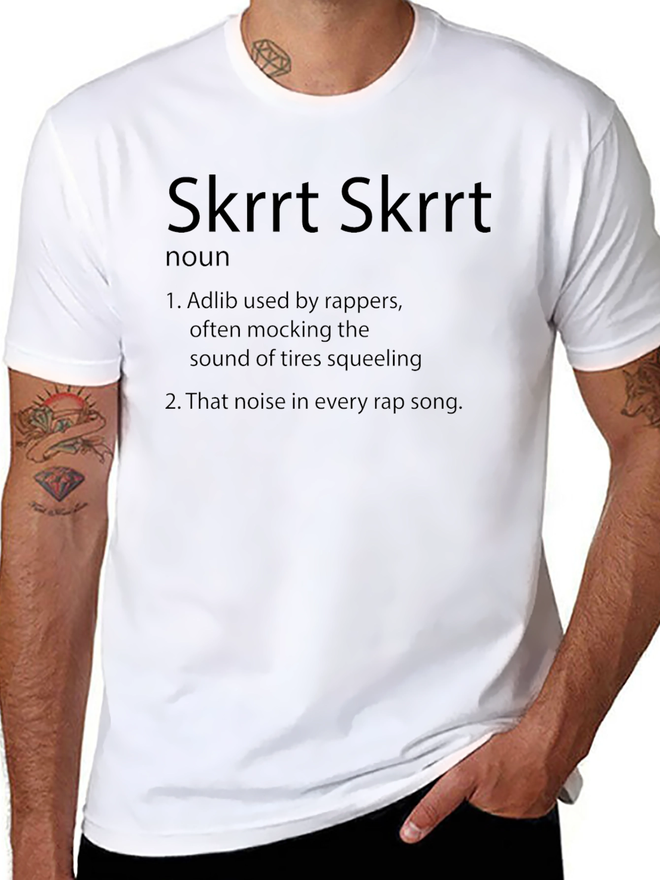 Skrrt Skrrt Definition T-Shirt - Rap Slang Tee