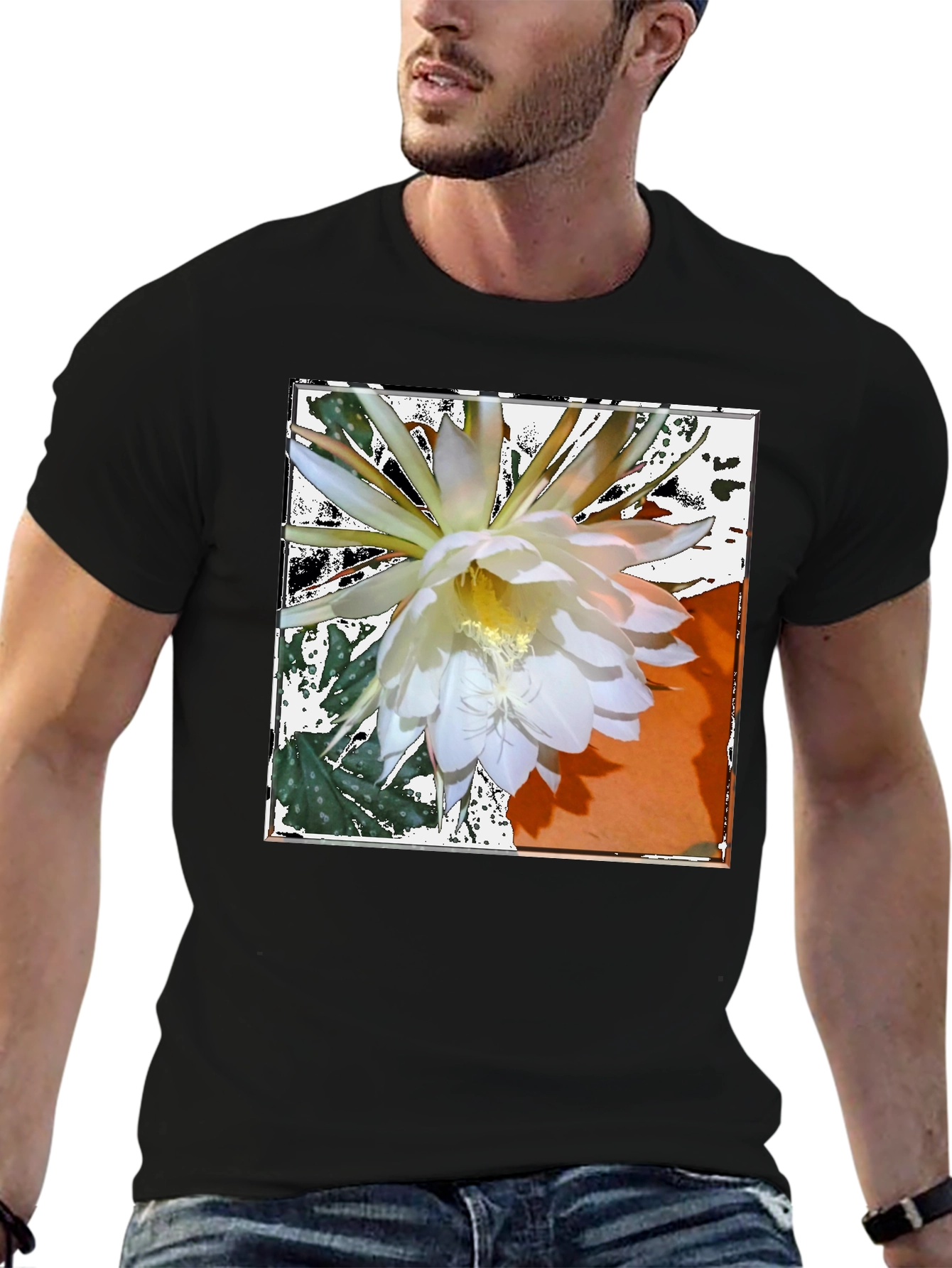 Floral Graphic Tee - Night Blooming Cereus