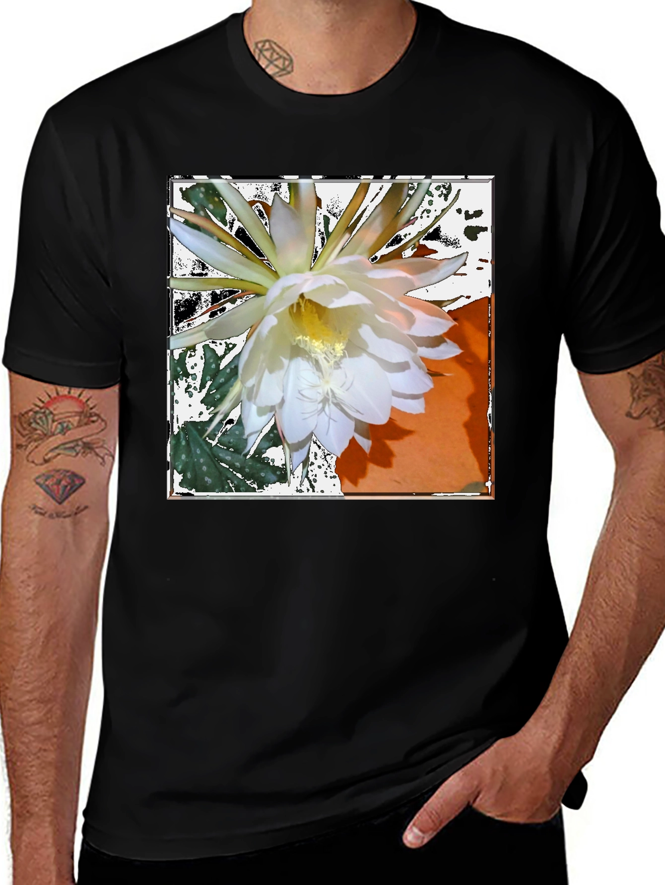 Floral Graphic Tee - Night Blooming Cereus