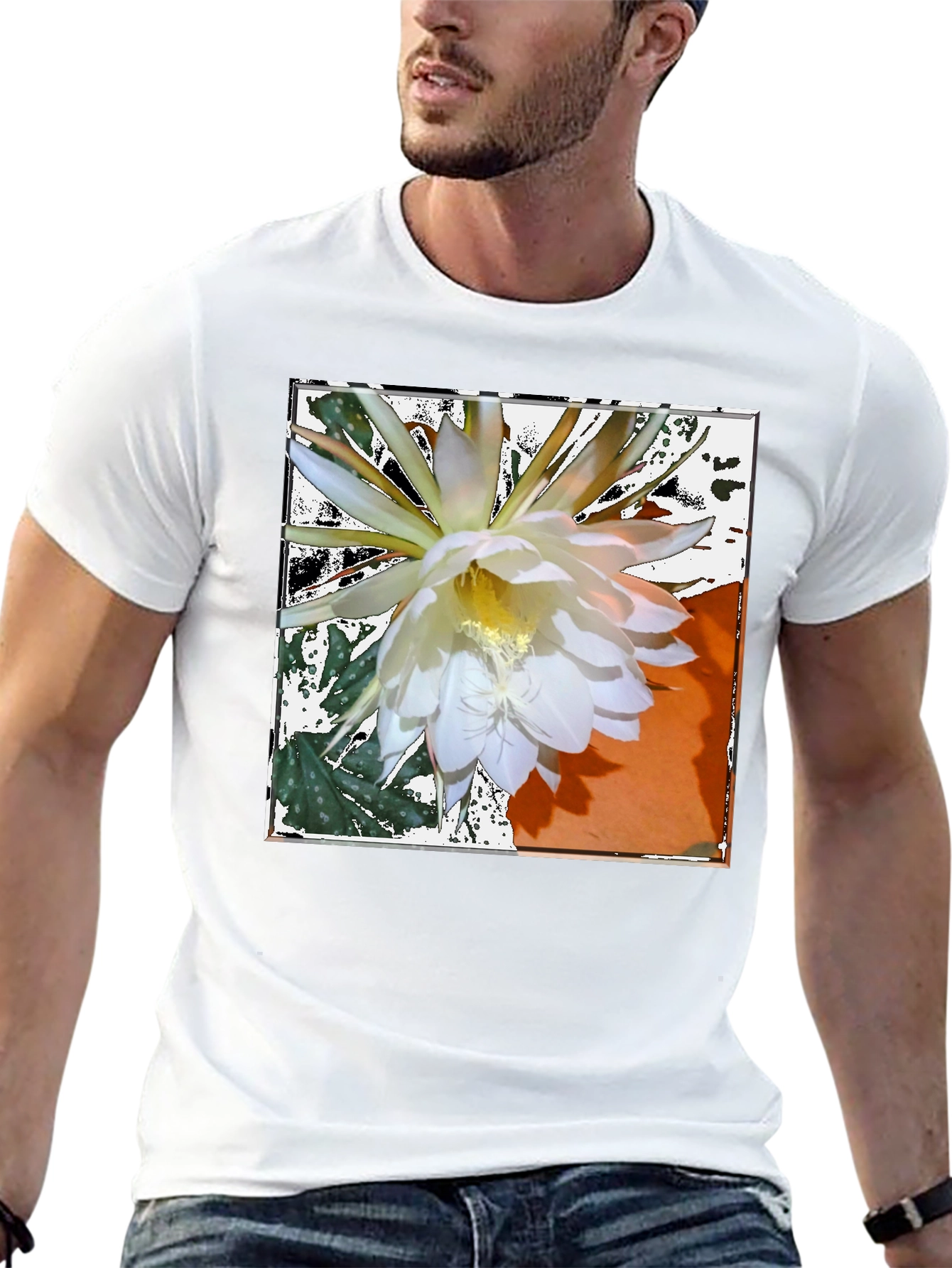 Floral Graphic Tee - Night Blooming Cereus