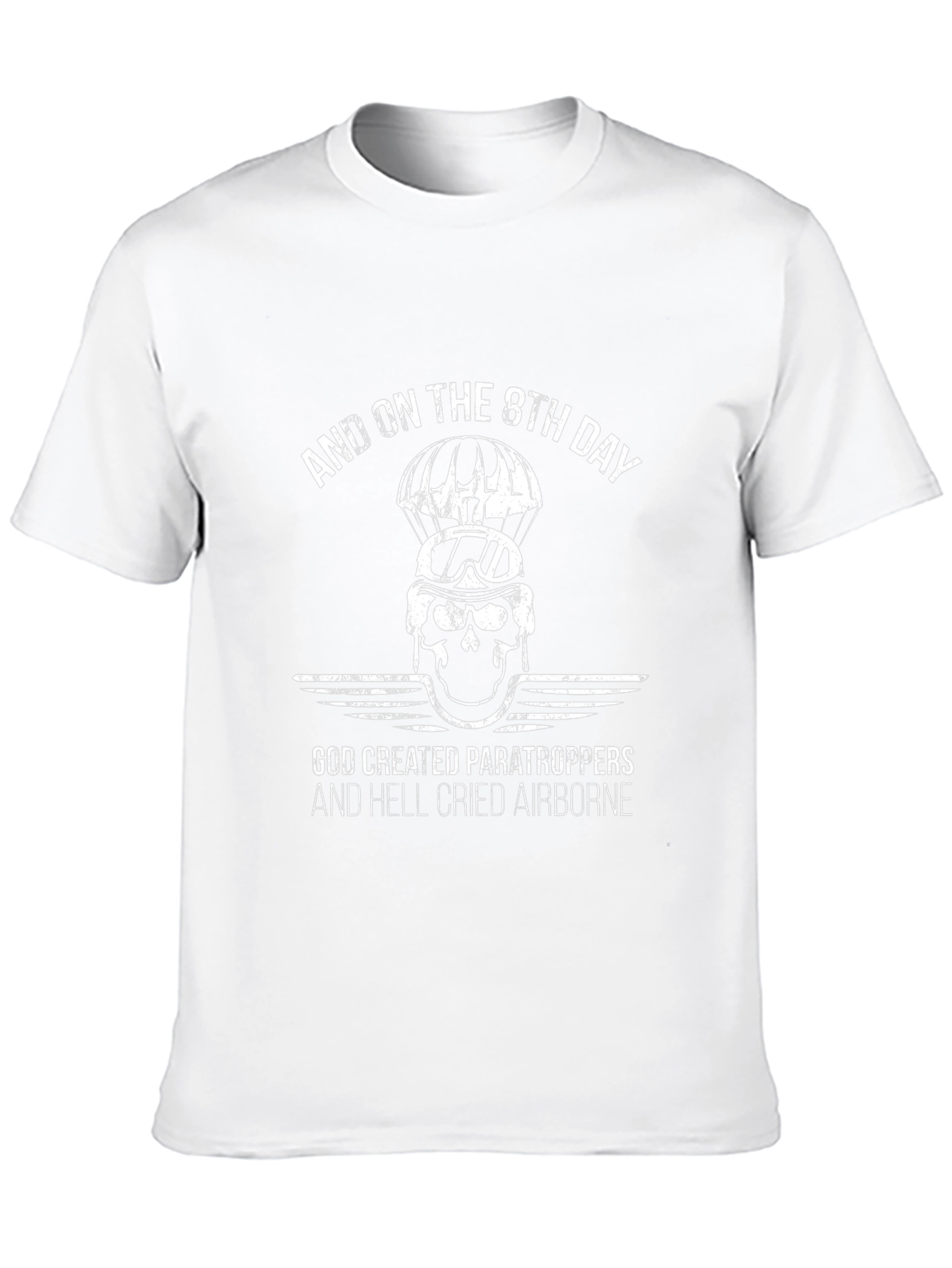 Paratrooper Skull Graphic Tee - Airborne Style
