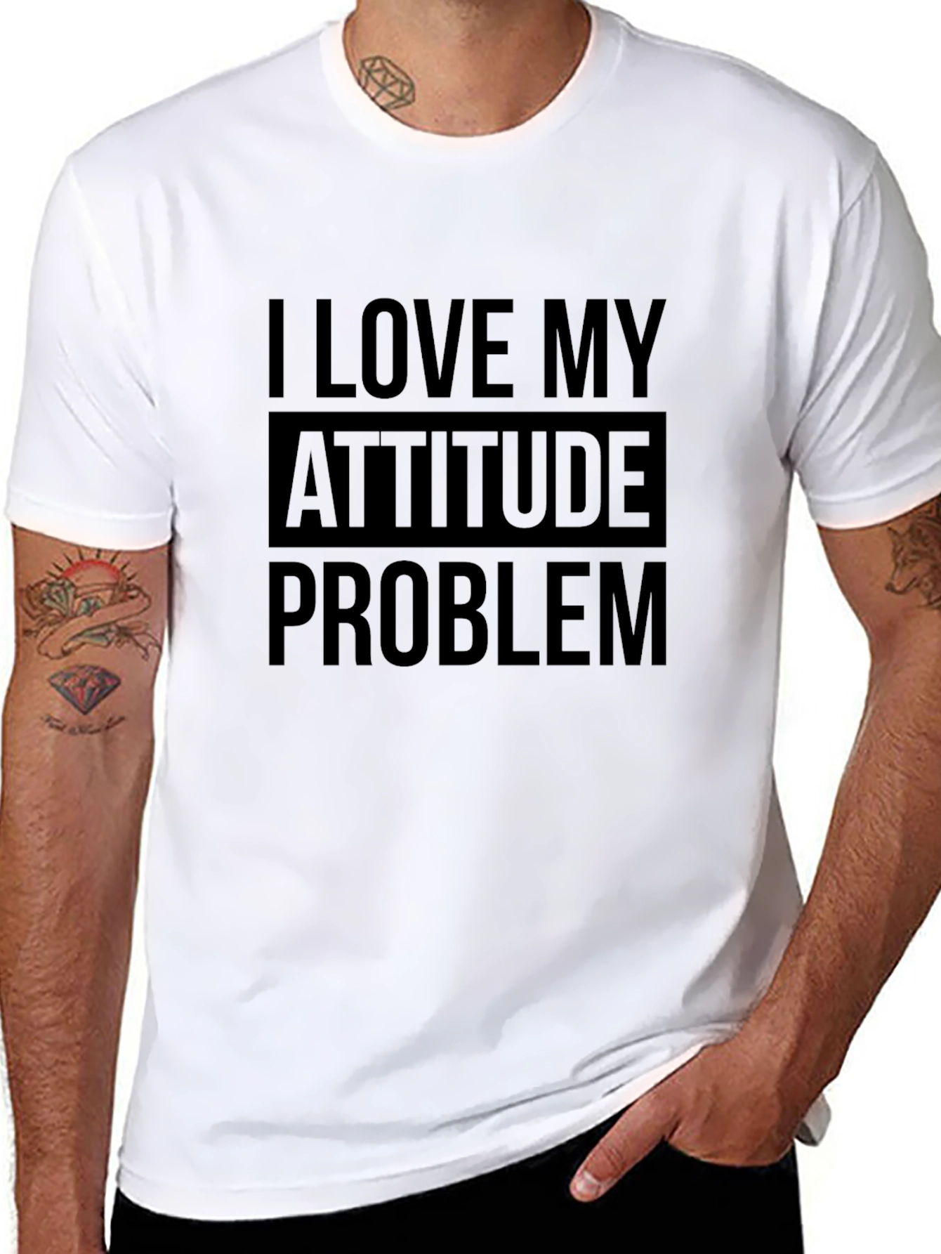 I Love My Attitude Problem Graphic Tee