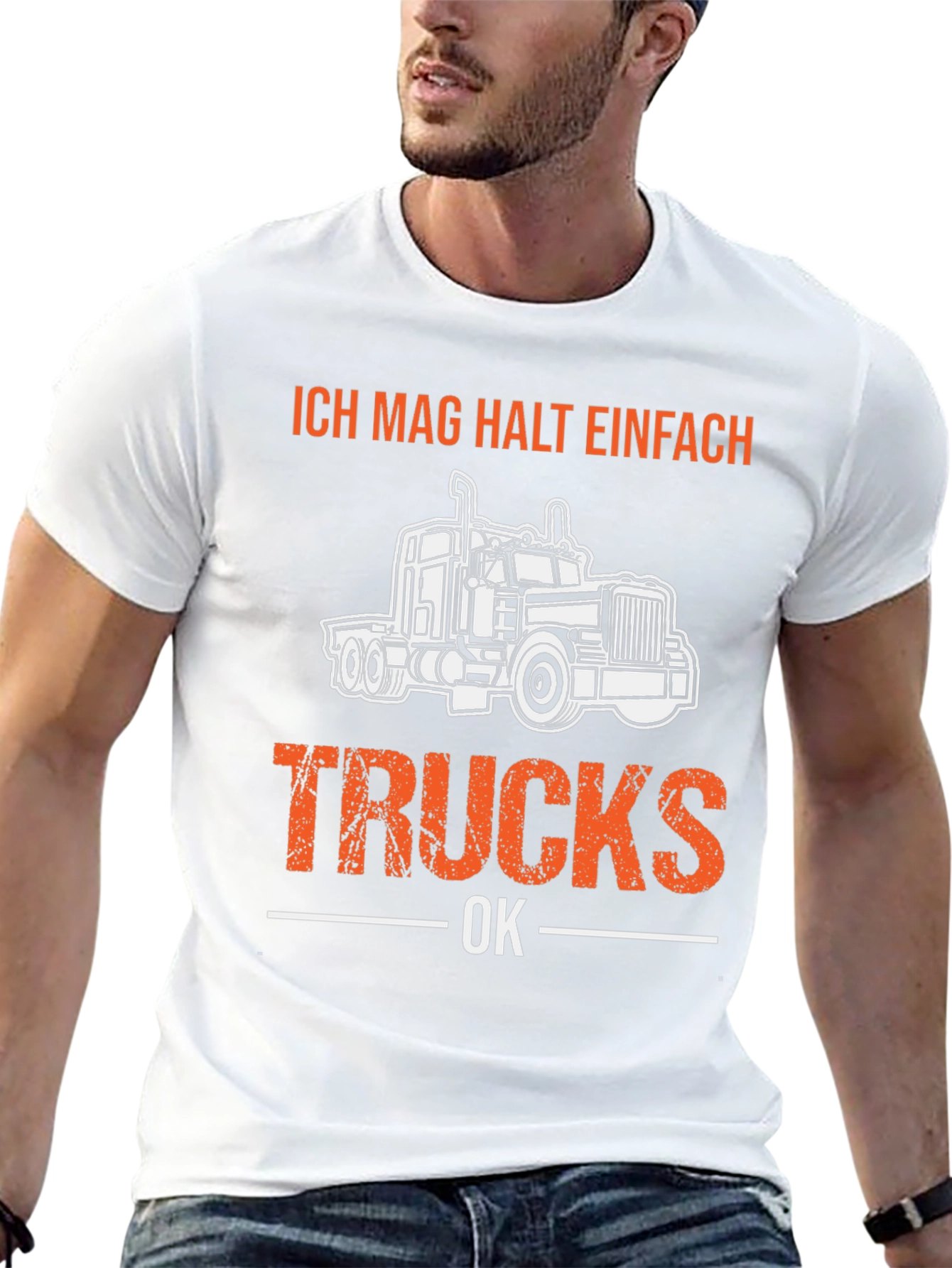 Ich Mag Halt Einfach Trucks OK T-Shirt