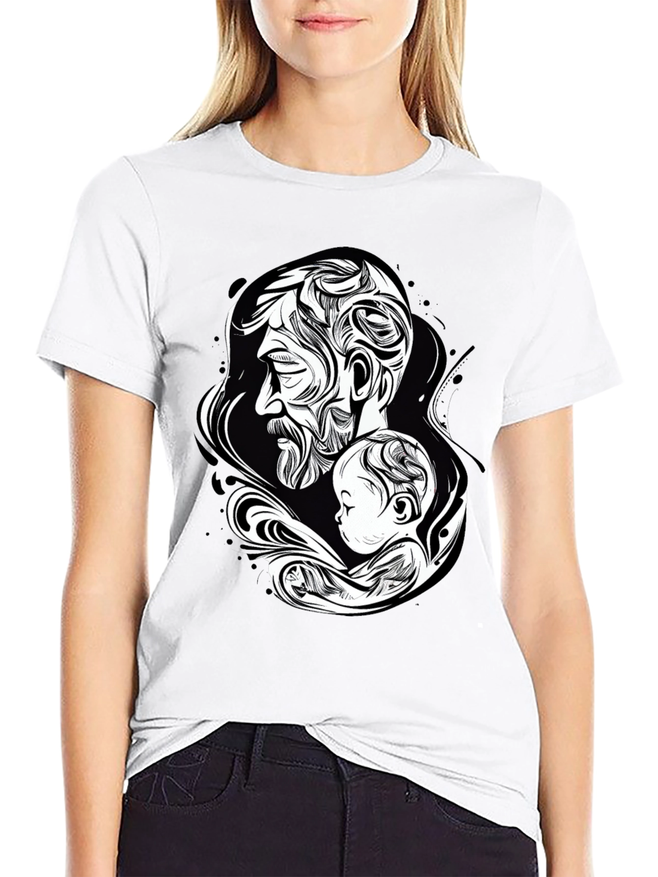 Father & Child Graphic Tee - Stylish Comfort