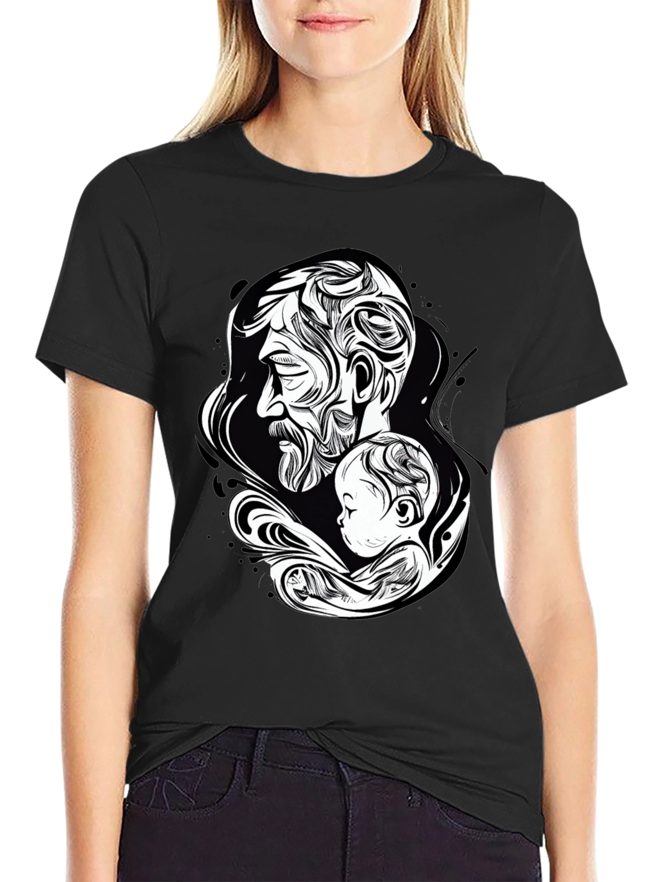 Father & Child Graphic Tee - Stylish Comfort